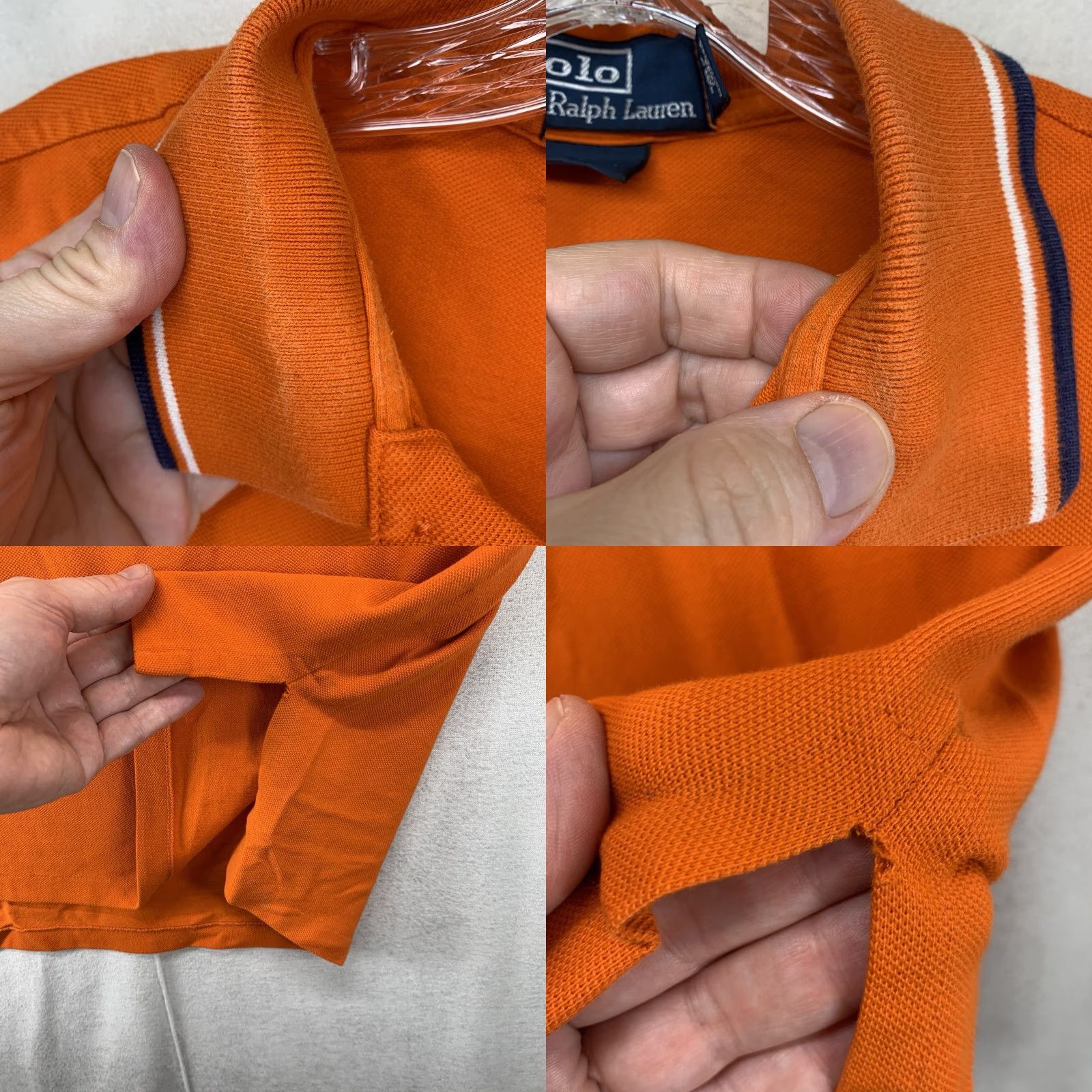 Polo Ralph Lauren VINTAGE Polo Ralph Lauren Yacht Club Polo Shirt Mens Large Bright Orange Embroidered Classic Casual Size US L / EU 52-54 / 3 - 8 Thumbnail