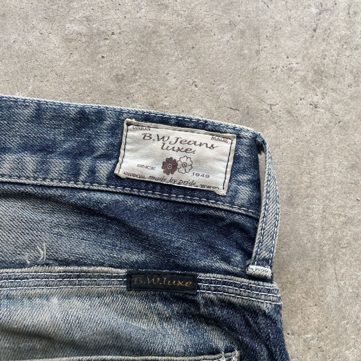 Japanese Brand Vintage BlueWay Japan Rusty Jeans Faded Distressed Pants W35 Size US 35 - 12 Thumbnail