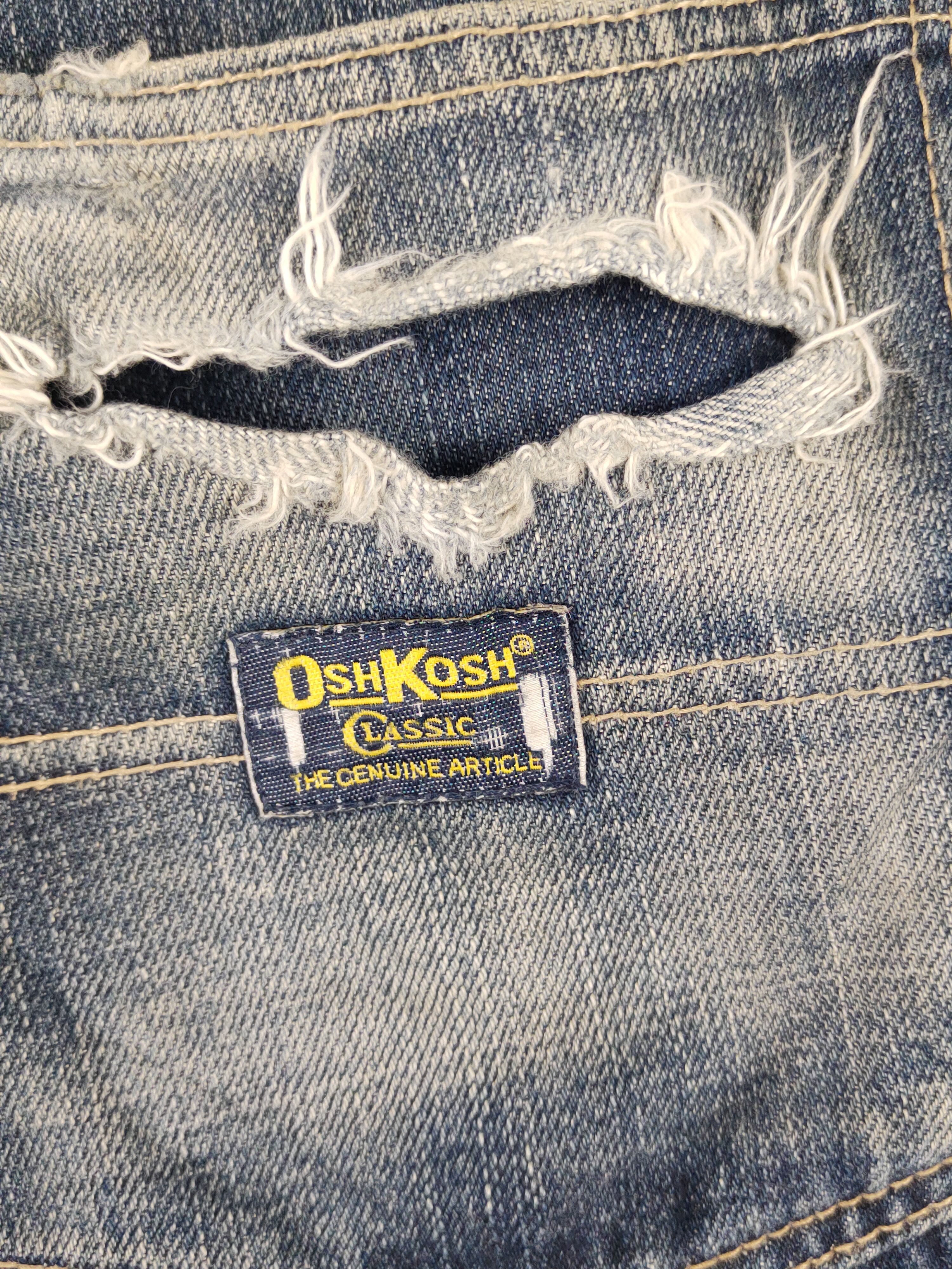 Oshkosh Oshkosh Dark Blue Distressed Ripped denim Jeans #W1378 Size US 38 / EU 54 - 11 Thumbnail
