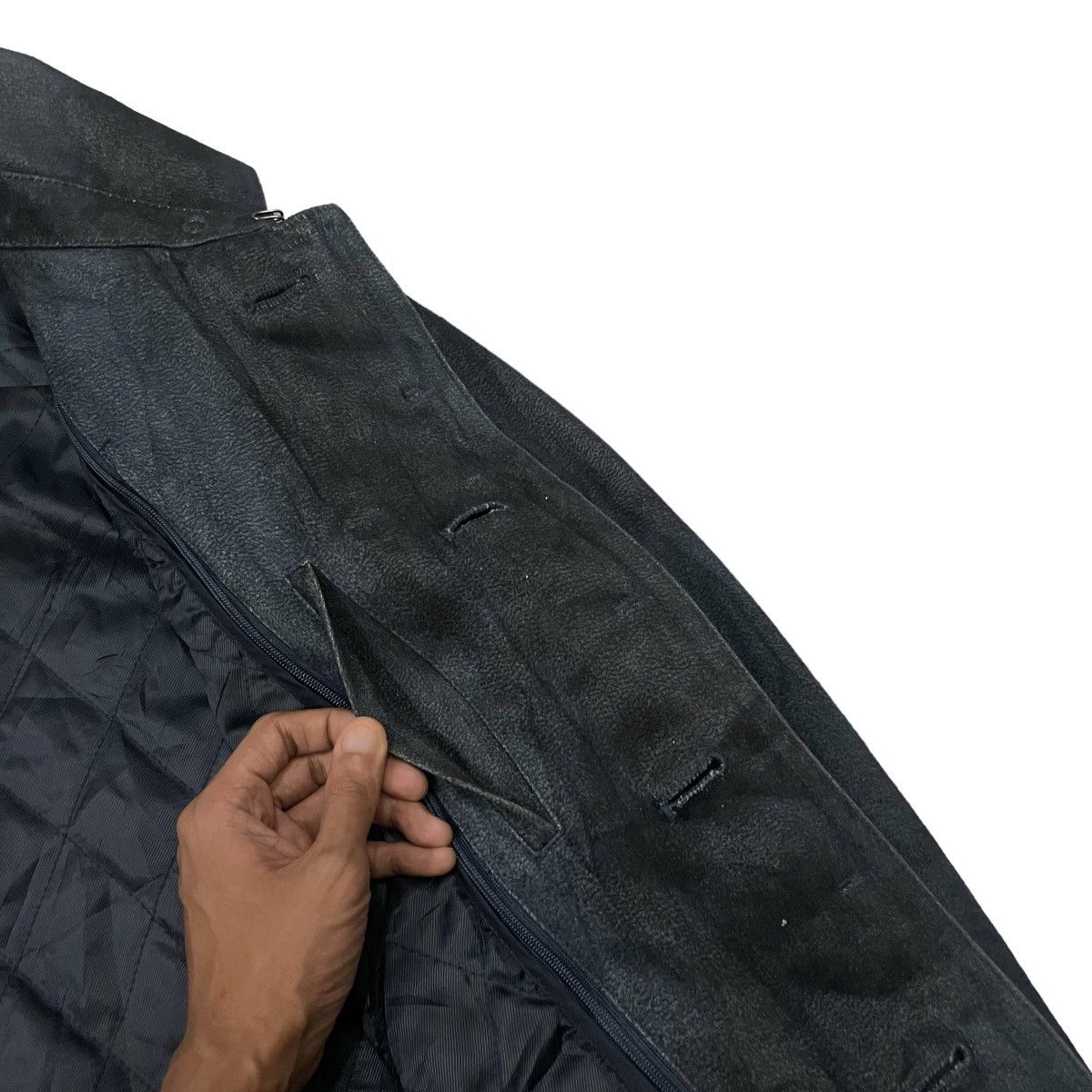 Tornado Mart Vintage Tornado Mart Japan Suede Waxed Long Jacket Size US M / EU 48-50 / 2 - 18 Thumbnail