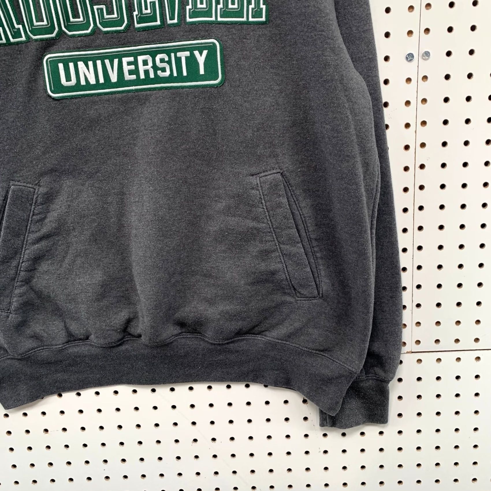 Champion Nike Roosevelt University Sweatshirt Mens L Gray Embroidered 1/4 Zip Pullover Crew Neck Cotton Fleece University Theme Mens Size US L / EU 52-54 / 3 - 7 Thumbnail