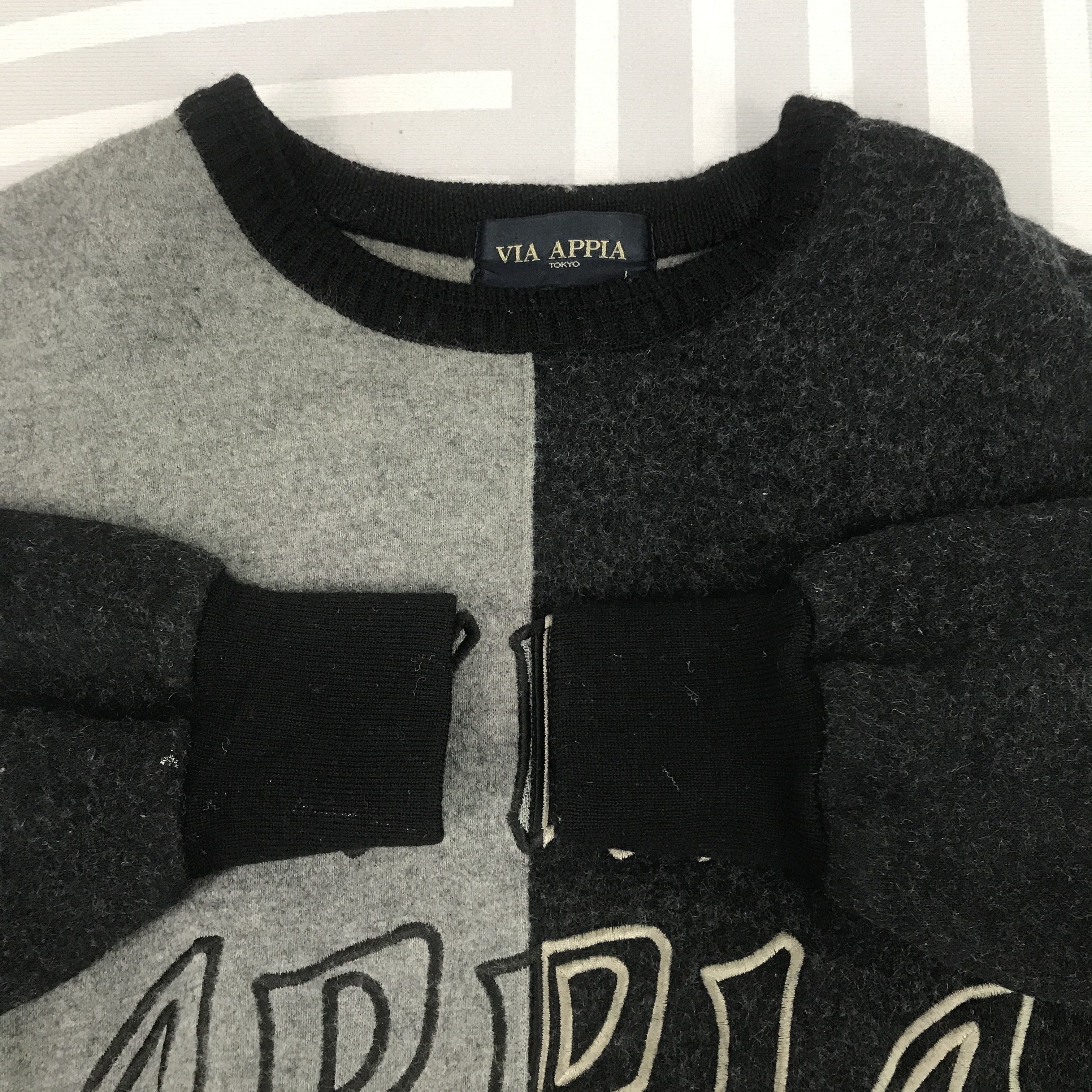 Japanese Brand × Vintage Vintage Via appila Japan design wool sweatshirt Size US L / EU 52-54 / 3 - 8 Thumbnail
