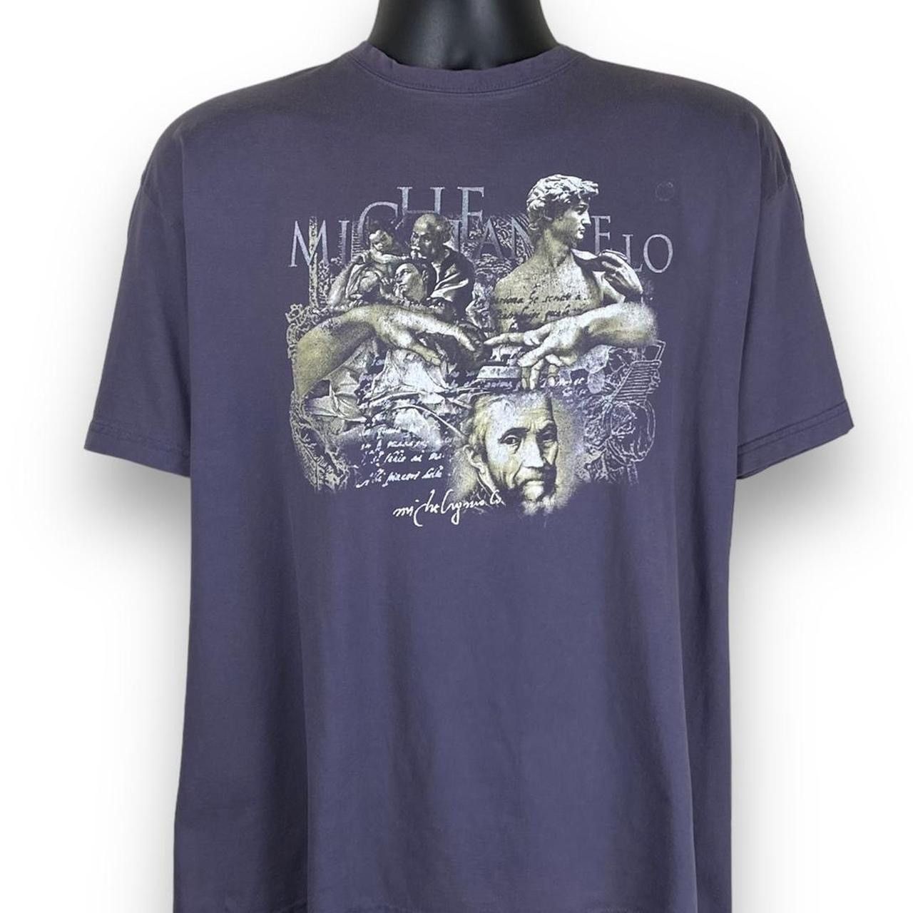Vintage Vintage Michelangelo Art Painting Essential Tshirt Size US XL / EU 56 / 4 - 1 Thumbnail