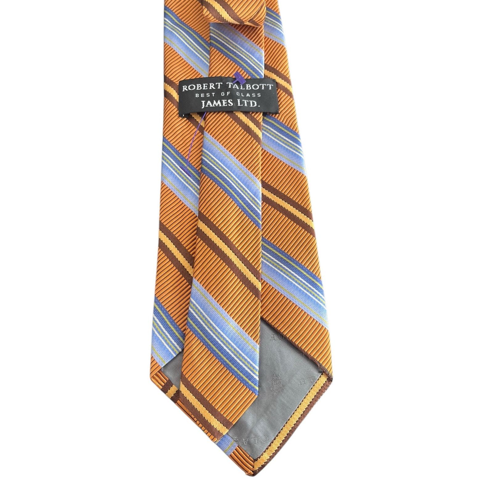 Robert Talbott Robert Talbott Best of Class James LTD 100% Silk Tie Orange Size ONE SIZE - 4 Thumbnail