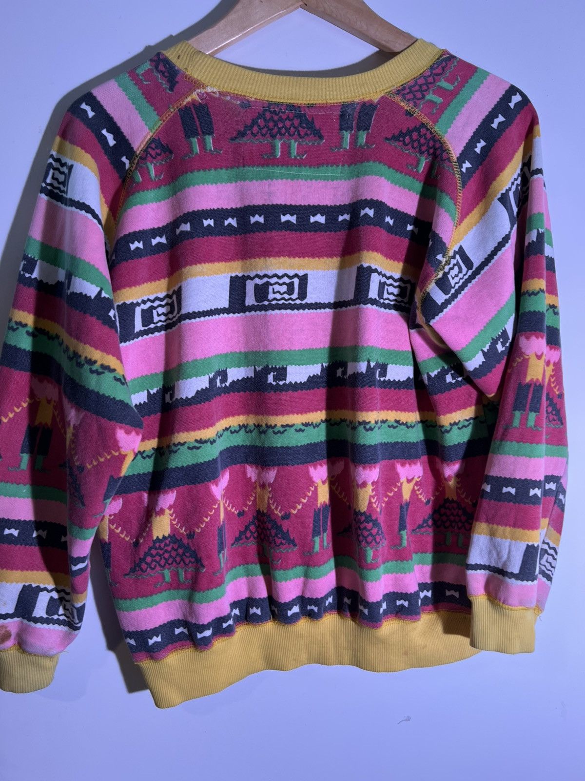 Vintage 90’s 2000’s Y2K Vintage Abstract Pattern Retro Sweatshirt Size US S / EU 44-46 / 1 - 7 Thumbnail