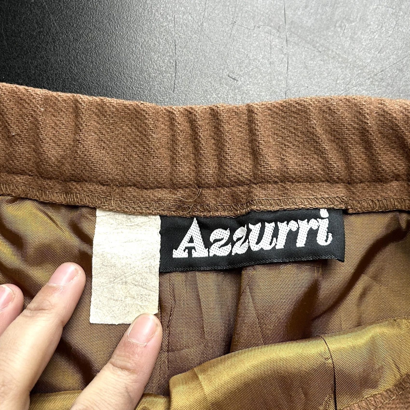Vintage VINTAGE Azzurri Skirt Womens 32" Brown Knee Length Pencil Lined Twill Office Knee-Length Pencil Skirt Women 90s Brown Solid Twill Office Womens Size 24" / US 00 / IT 34 - 2 Thumbnail