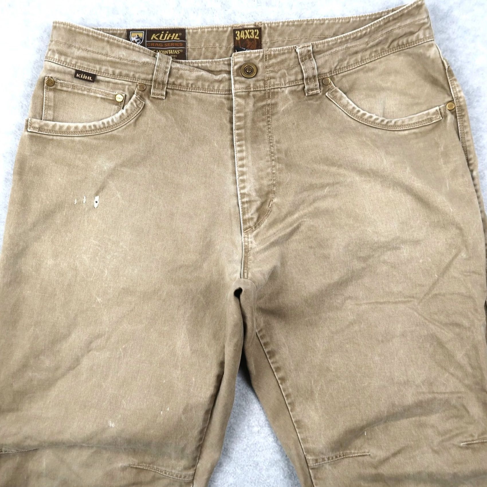 Vintage Kuhl Rydr Canvas Outdoor Hiking Vintage Patina Pants 34x32 Brown Size US 34 / EU 50 - 3 Thumbnail