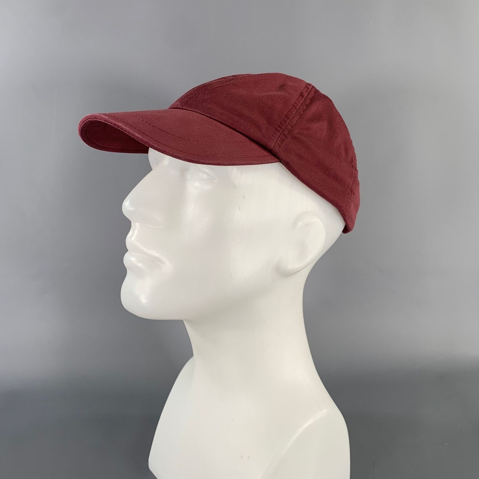 Brunello Cucinelli BRUNELLO CUCINELLI Size M Burgundy Cotton Hats Size ONE SIZE - 3 Thumbnail