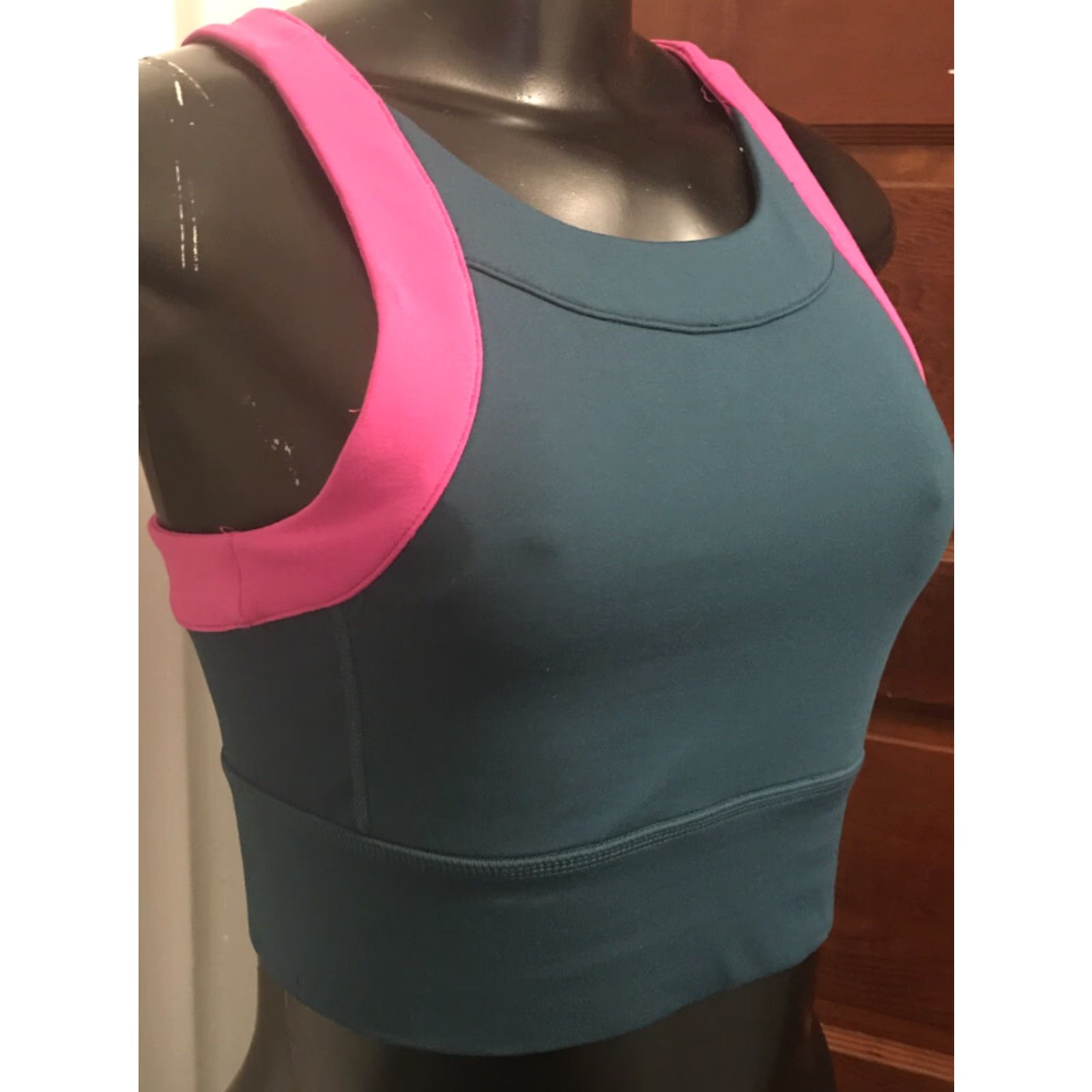 Pinko VINTAGE MPG Sport Bra Green Pink Shirt Womens Small Size ONE SIZE - 3 Thumbnail