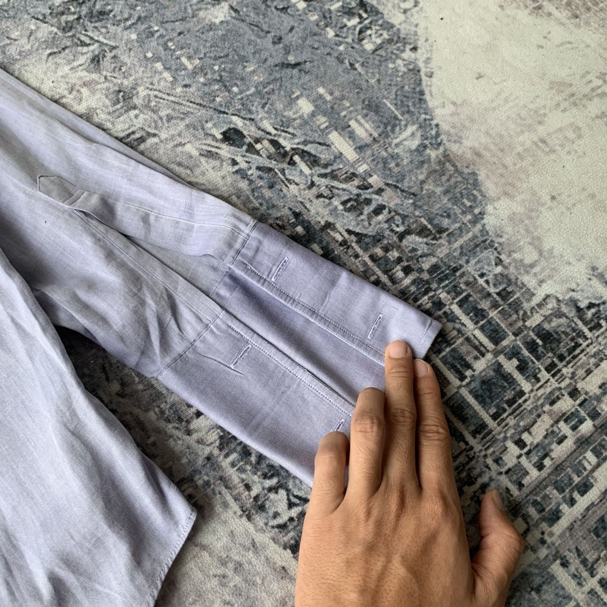 Vintage × Yohji Yamamoto Yohji Yamamoto Wide Wrist Button Up Size US L / EU 52-54 / 3 - 11 Thumbnail