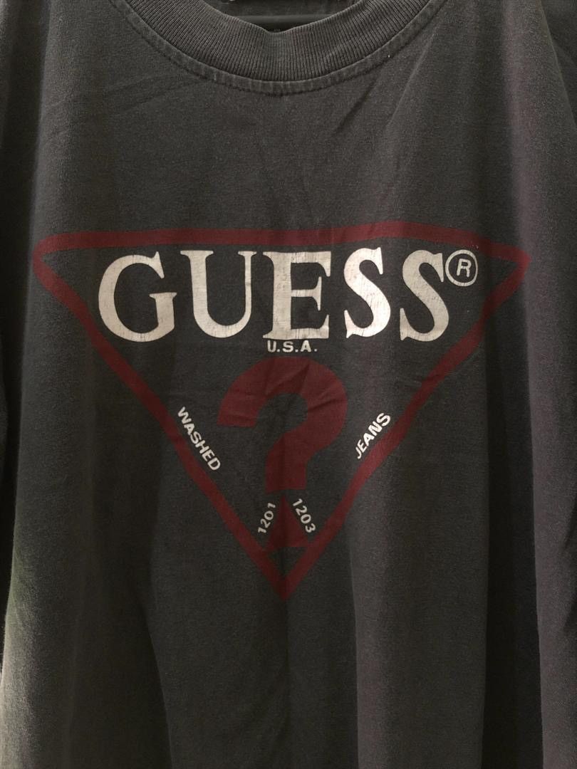 Guess × Vintage Vintage GUESS Tshirt Size US L / EU 52-54 / 3 - 6 Thumbnail