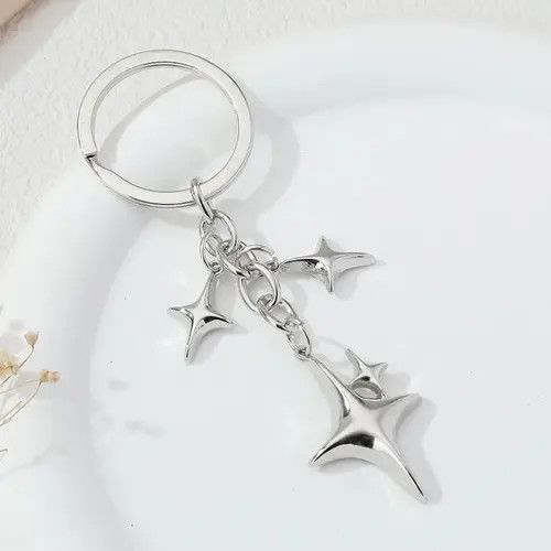 Other 4 Point Star Keychain Size ONE SIZE - 4 Thumbnail
