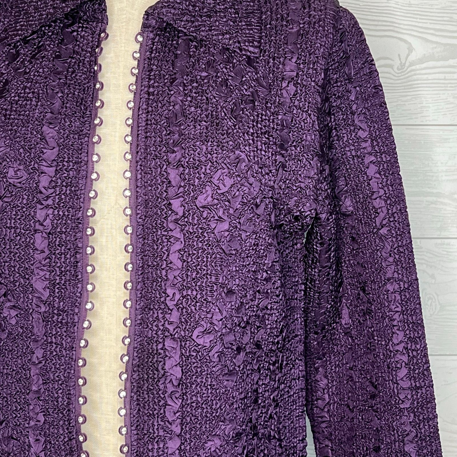 Other Magic It Fits Rhinestone Zipper Jacket size M/L Size M / US 6-8 / IT 42-44 - 7 Thumbnail