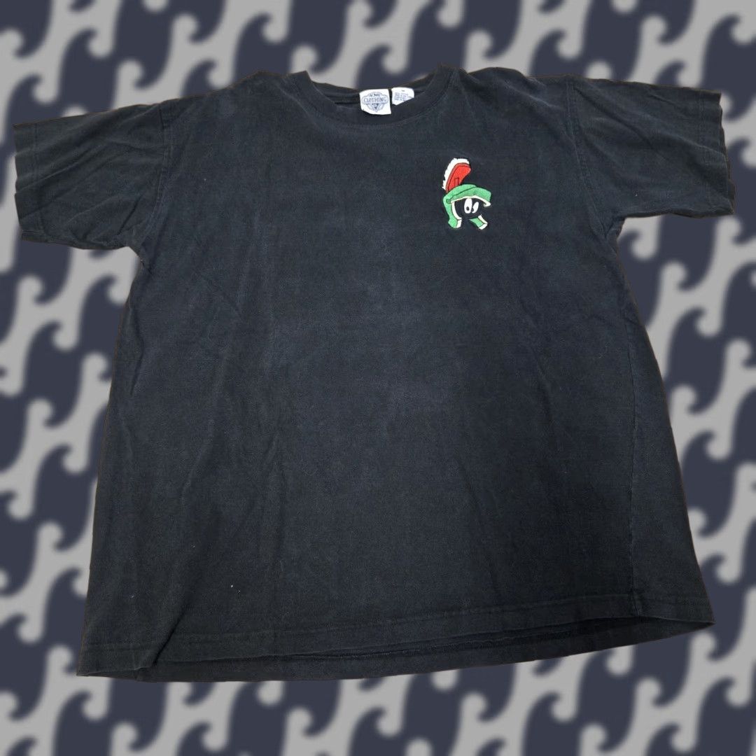 Acme Clothing VINTAGE Marvin the Martian Shirt Mens M Black Acme Clothing Cartoon 90s Tee Size US M / EU 48-50 / 2 - 1 Thumbnail