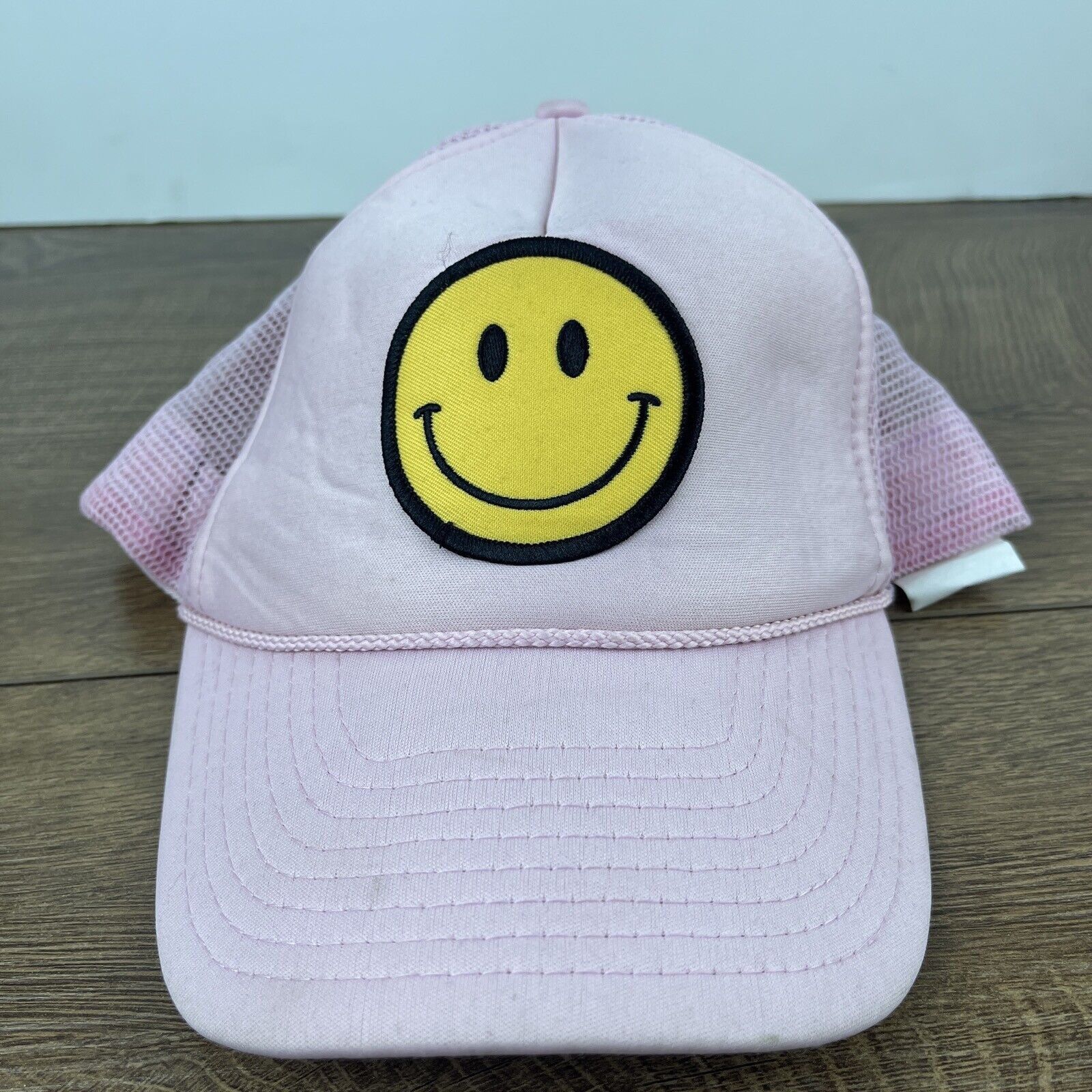 Other Smiley Face Snapback Hat Smile Hat Pink Hat Adjustable Adult Size ONE SIZE - 3 Thumbnail