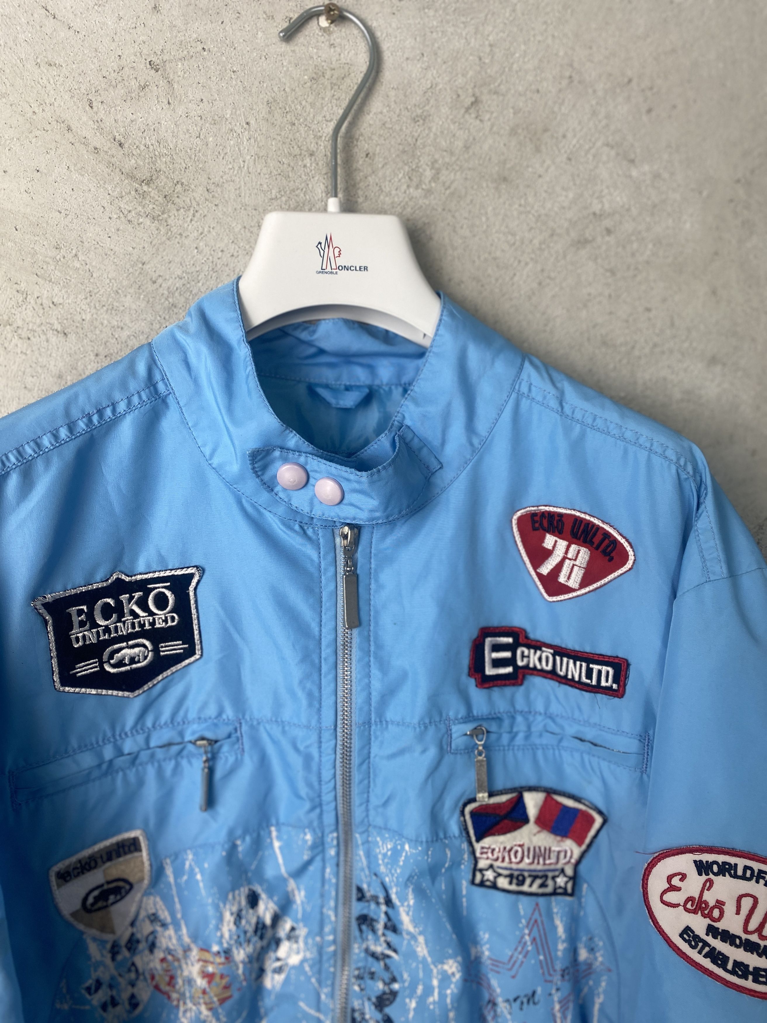 Ecko Unltd. Ecko Unltd. y2k 00s moto light jacket embroidered Size US XL / EU 56 / 4 - 2 Thumbnail