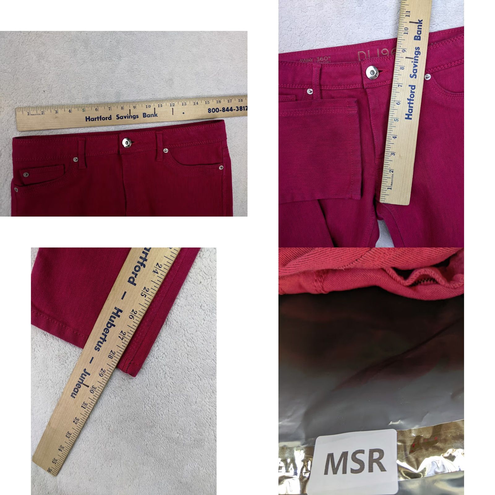 DL1961 DL1961 Angel Mid Rise Skinny Ankle Women 28 Pink Jeans 5 Pocket Dark Denim Slim Leg Jeans Womens Pink DL1961 Angel Mid Rise Skinny Ankle Size 24" / US 00 / IT 34 - 9 Thumbnail