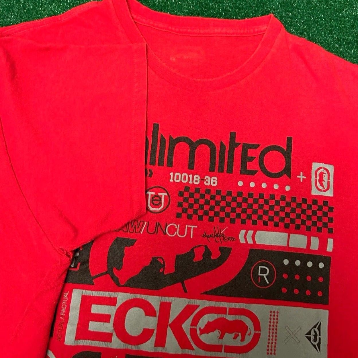 Ecko Unltd. VINTAGE Ecko Unltd Classic Logo Shirt Mens XL Red Hip Hop Grunge Skater Punk 90s Y2k Logo T-Shirt Size US XL / EU 56 / 4 - 2 Thumbnail