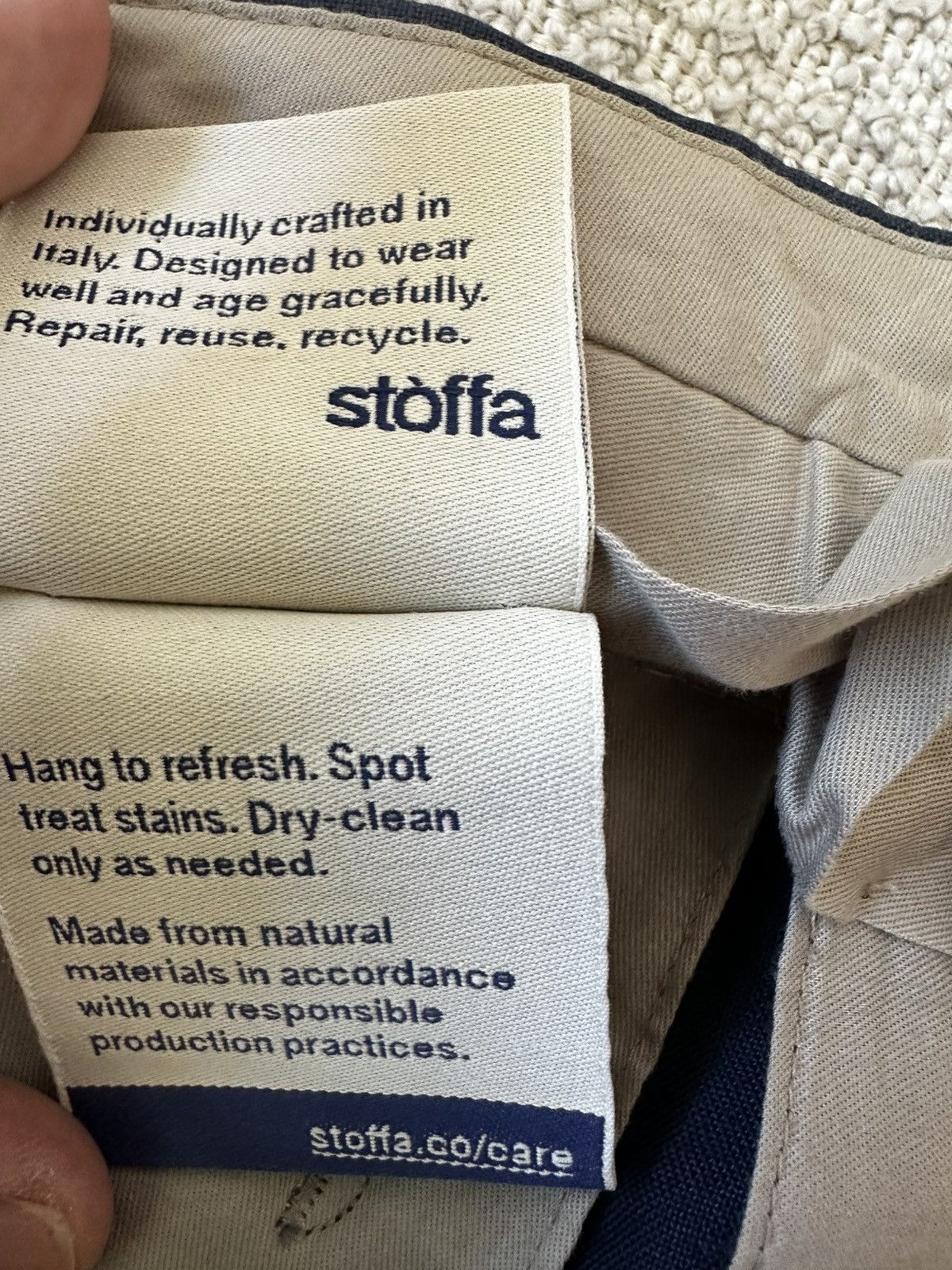 Stoffa Stoffa MTM Shorts (Washed Linen) Single Pleat Short / Indigo Size US 32 / EU 48 - 12 Thumbnail