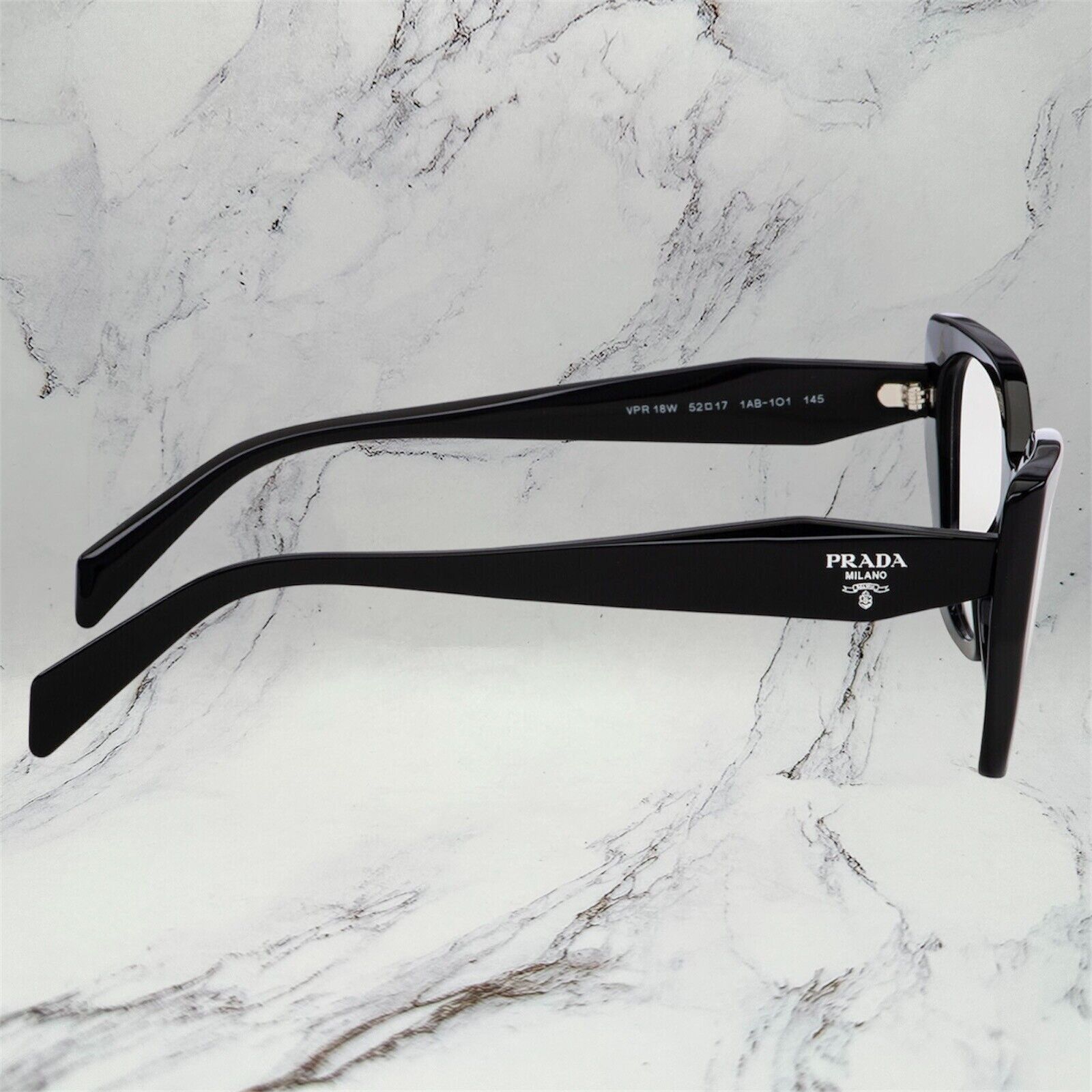 Prada New Prada Eyeglasses Women Black Symbole Logo Glasses 52mm Size ONE SIZE - 13 Thumbnail