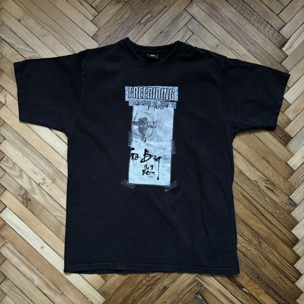 Vintage Y2K Ski Freeriding Psycho T-Shirt Spirit Menswear