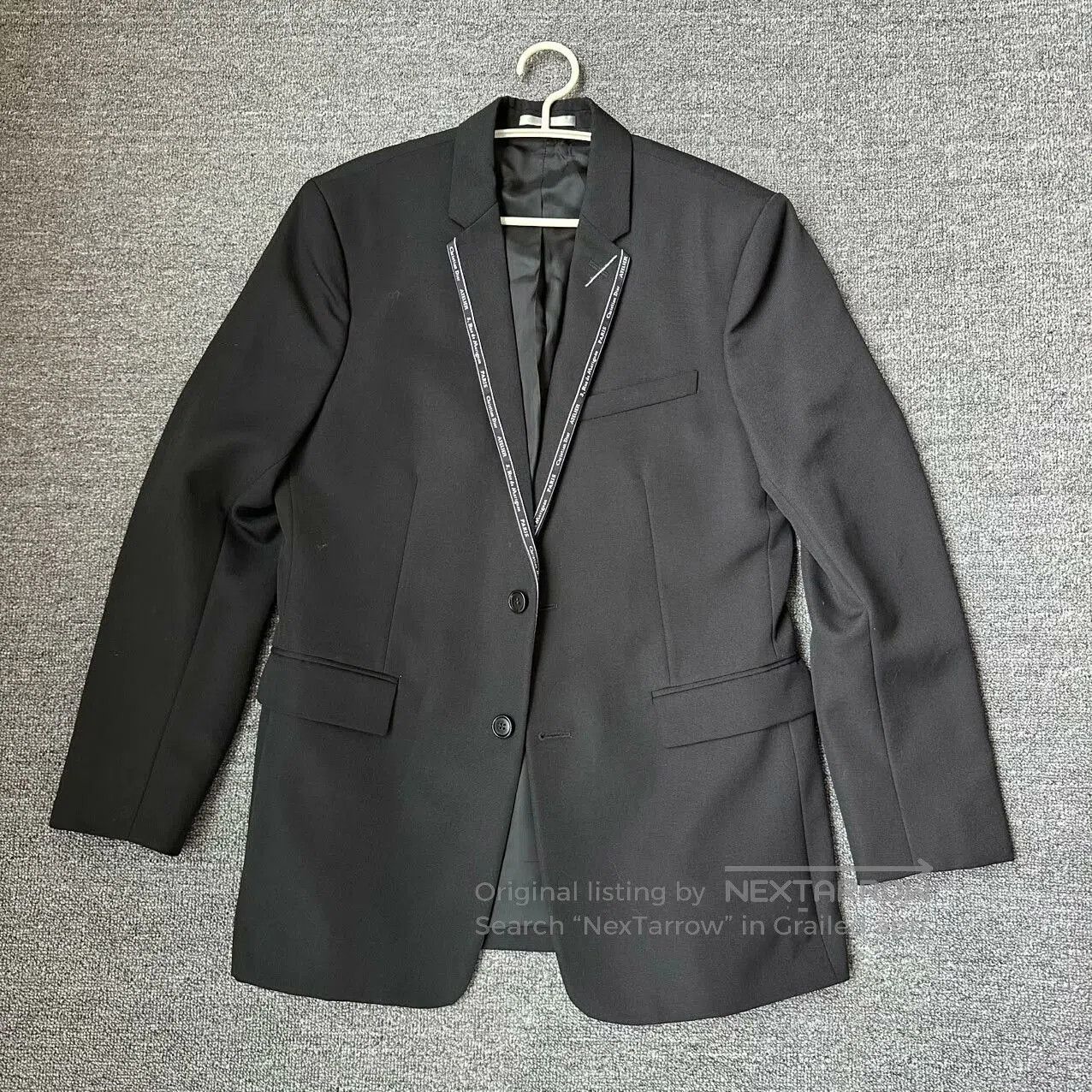 Dior × Hedi Slimane Dior Homme SS06 Tuxedo Tail Wool Blazer Jacket