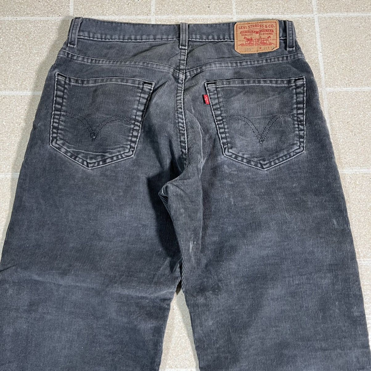 Levi's Levi’s 559 Corduroy Pants 33xx32 Gray Relaxed Straight Y2K Size US 33 - 2 Thumbnail