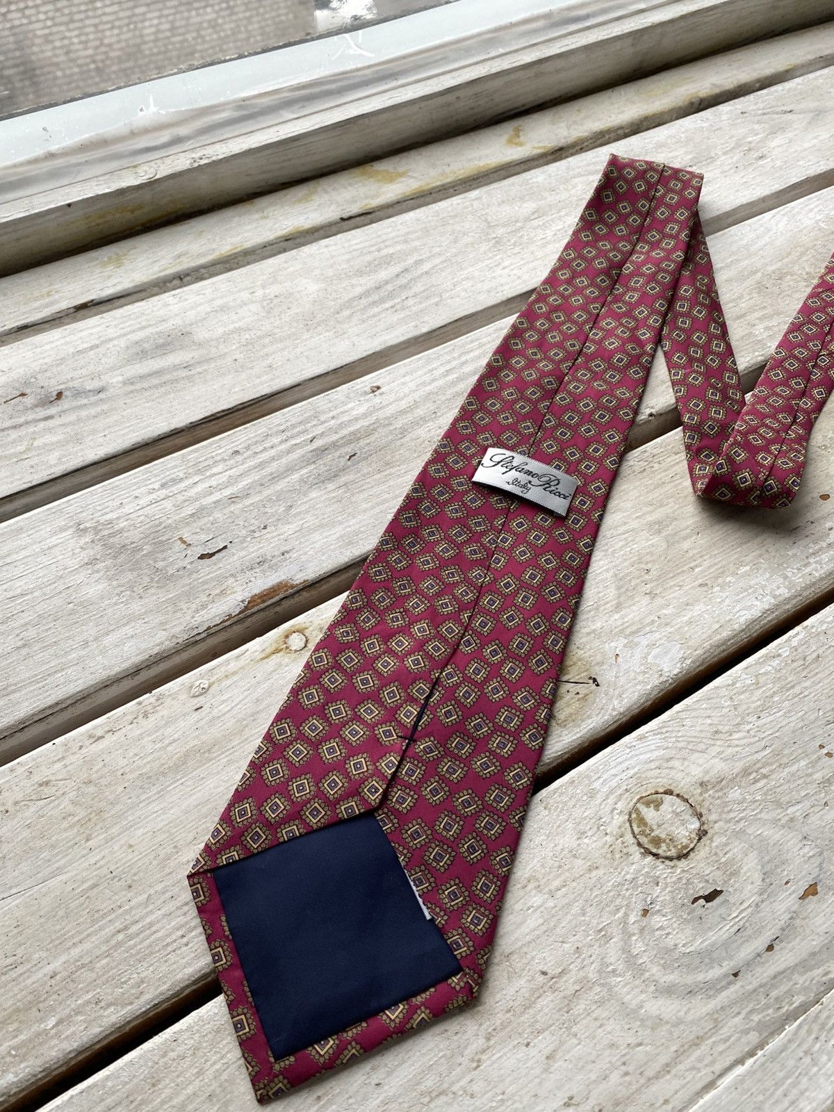 Designer × Stefano Ricci Stefano Ricci Men’s Tie Pure Silk Geometric Size ONE SIZE - 7 Thumbnail