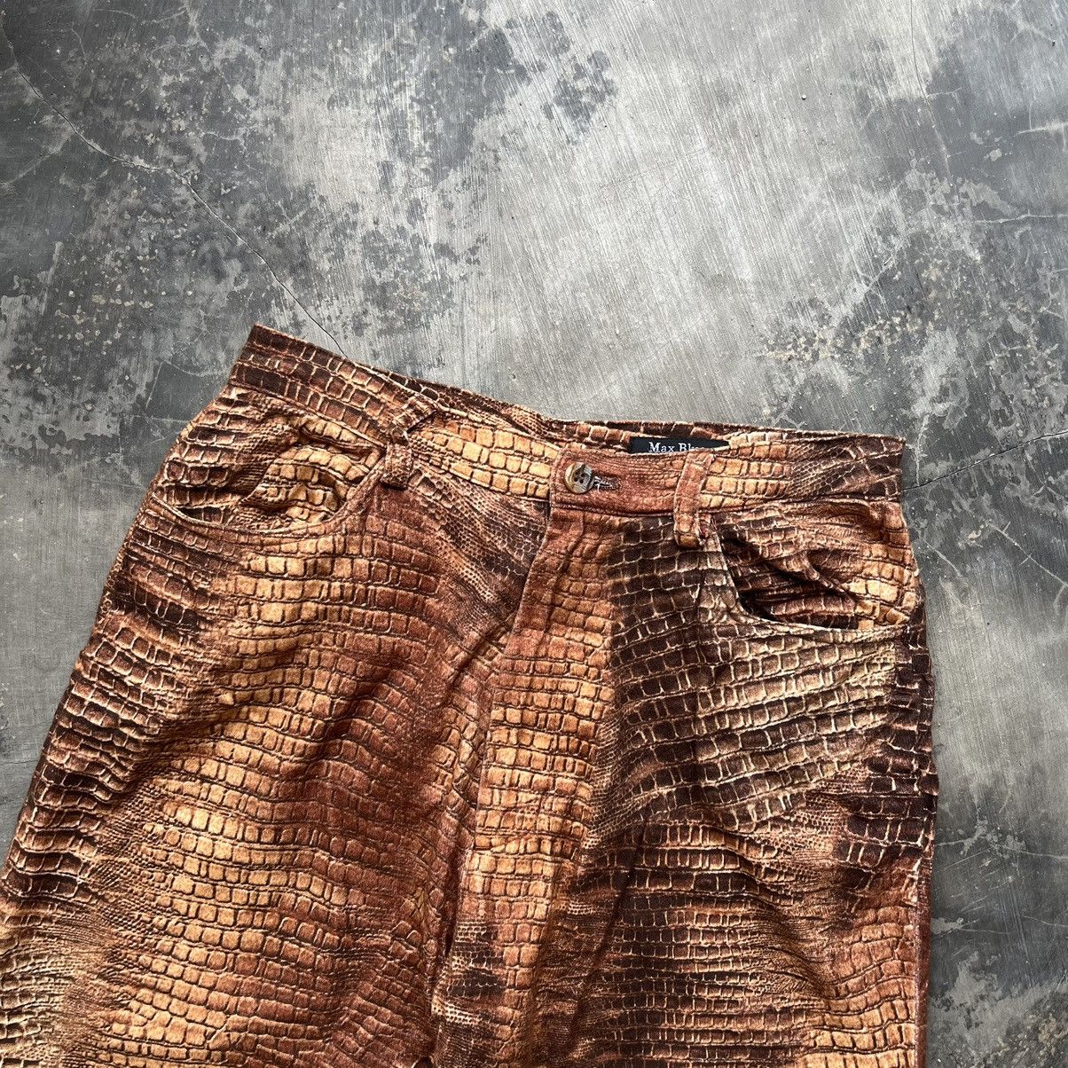 Hysteric Glamour × If Six Was Nine × Le Grande Bleu (L.G.B.) Max blue crocodile print snakeskin pants if six was nine lgb Size US 28 / EU 44 - 2 Thumbnail
