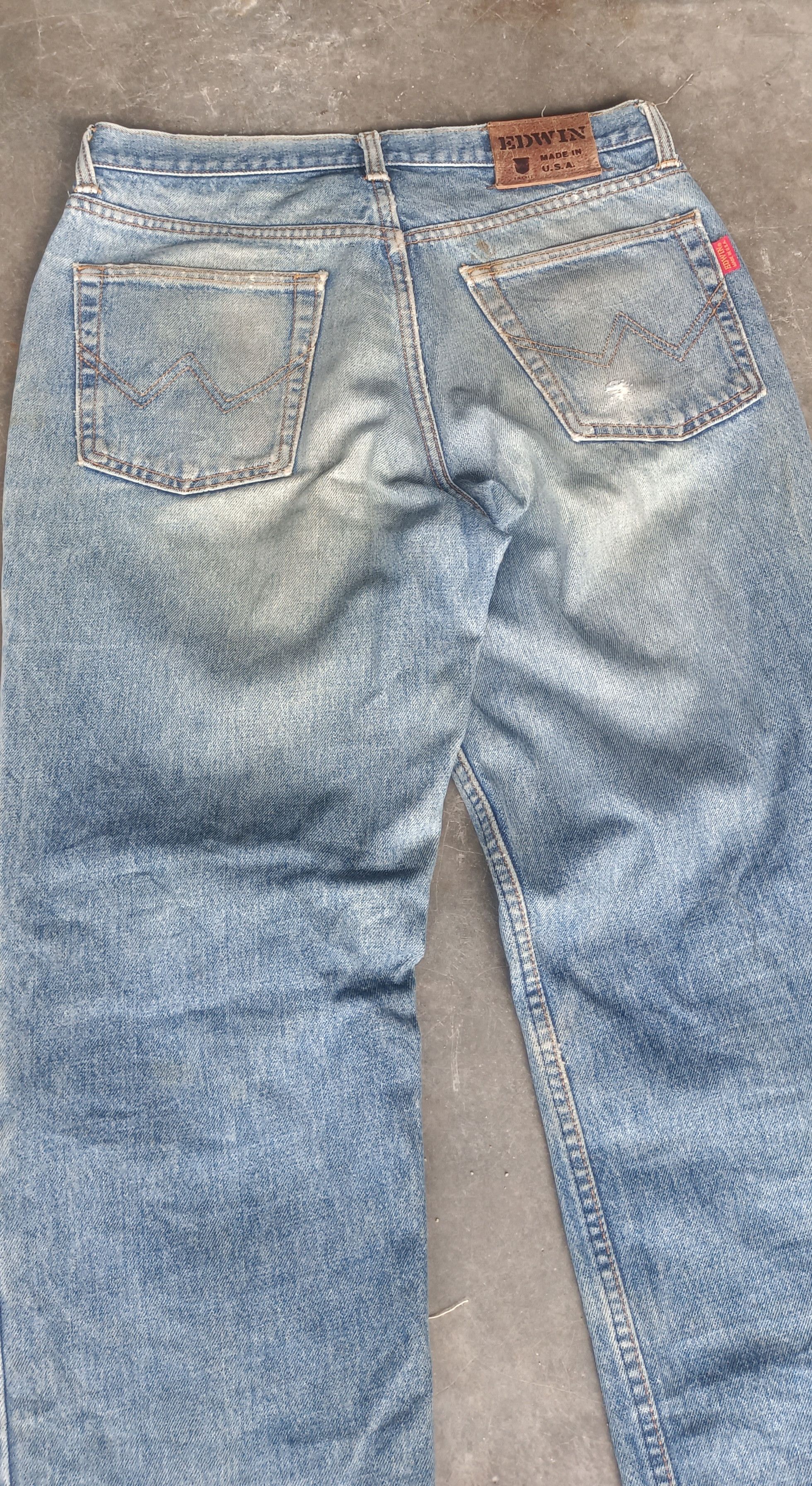 Edwin Vintage💥 Edwin Made In USA Distressed Denim Size US 32 / EU 48 - 9 Thumbnail