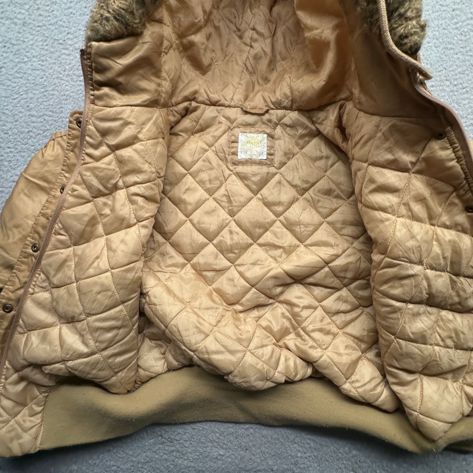 Southpole Vintage Y2K Southpole Gold Flight Bomber Jacket Womens Small Size S / US 4 / IT 40 - 9 Thumbnail