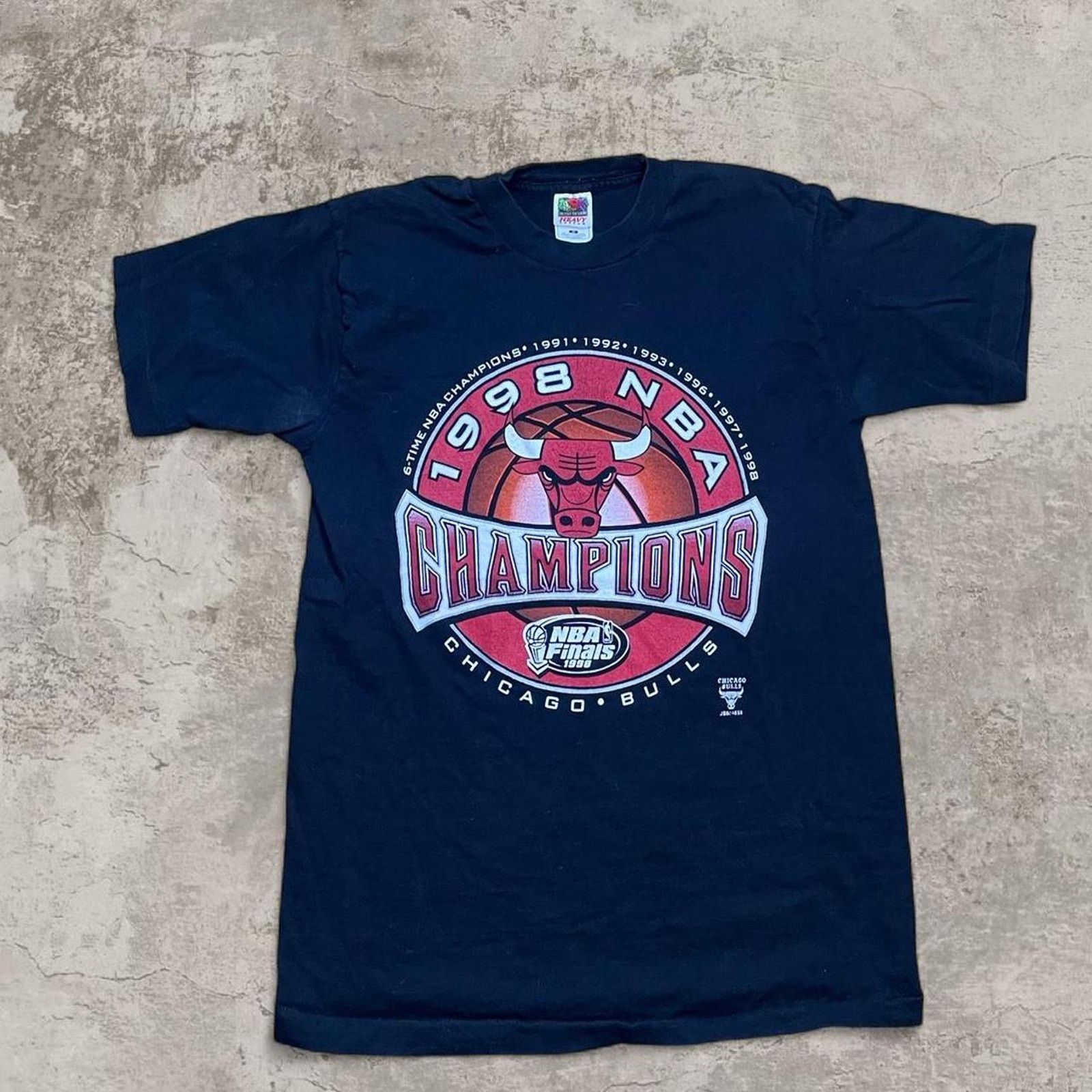 NBA 90s Chicago Bulls 1998 NBA Finals Champions black t-shirt M Size US M / EU 48-50 / 2 - 1 Thumbnail