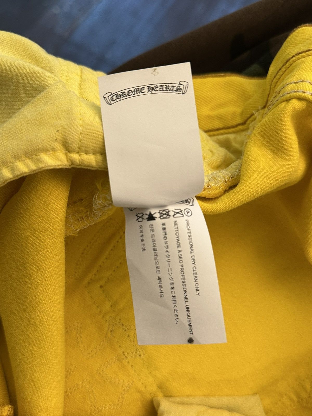 Chrome Hearts CHROME HEARTS YELLOW PATCHED HARDWARE DENIM Size US 36 / EU 52 - 10 Thumbnail