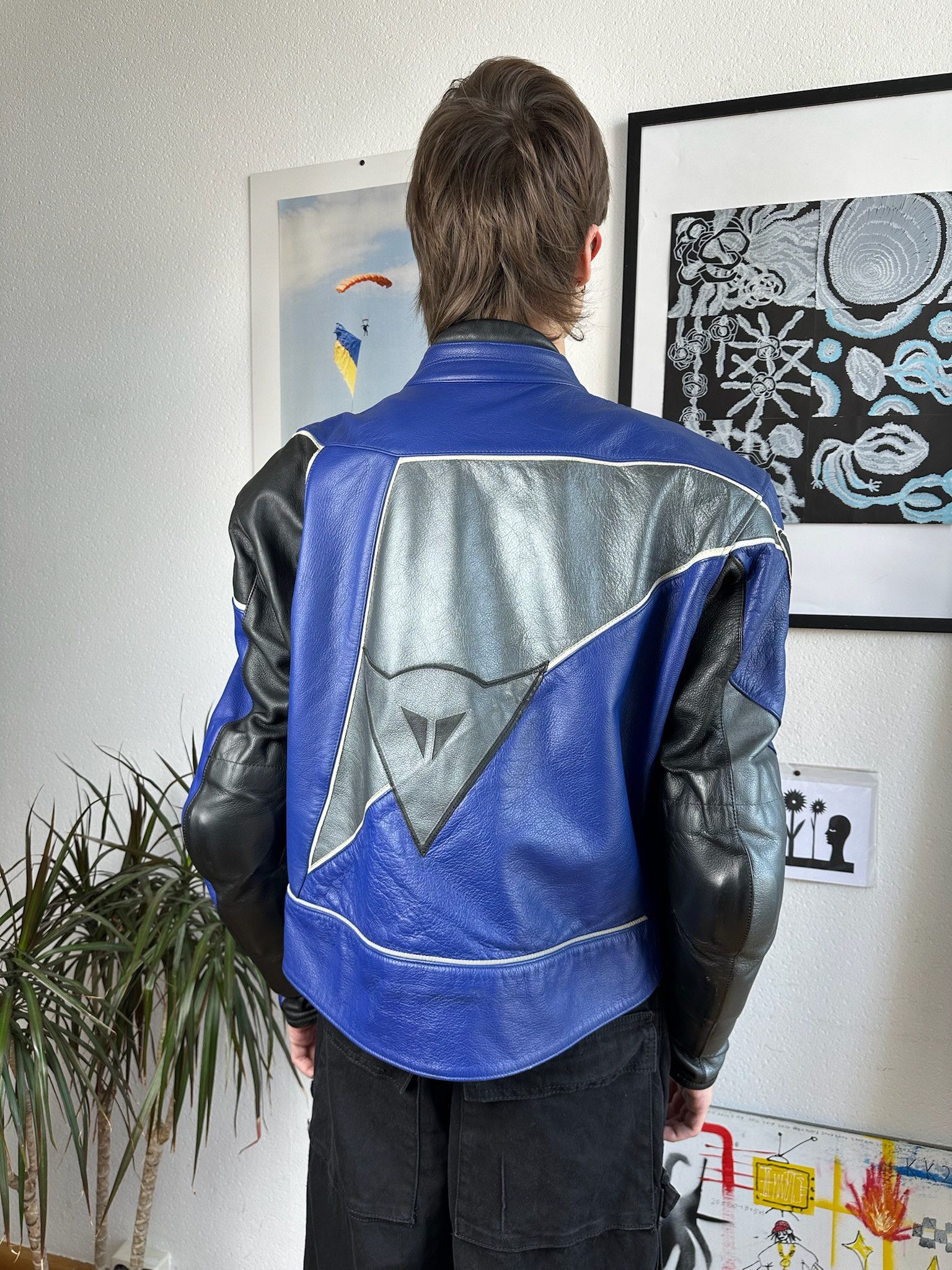Dainese Vintage Dainese leather jacket moto biker punk tribal 90s Size US XL / EU 56 / 4 - 19 Thumbnail