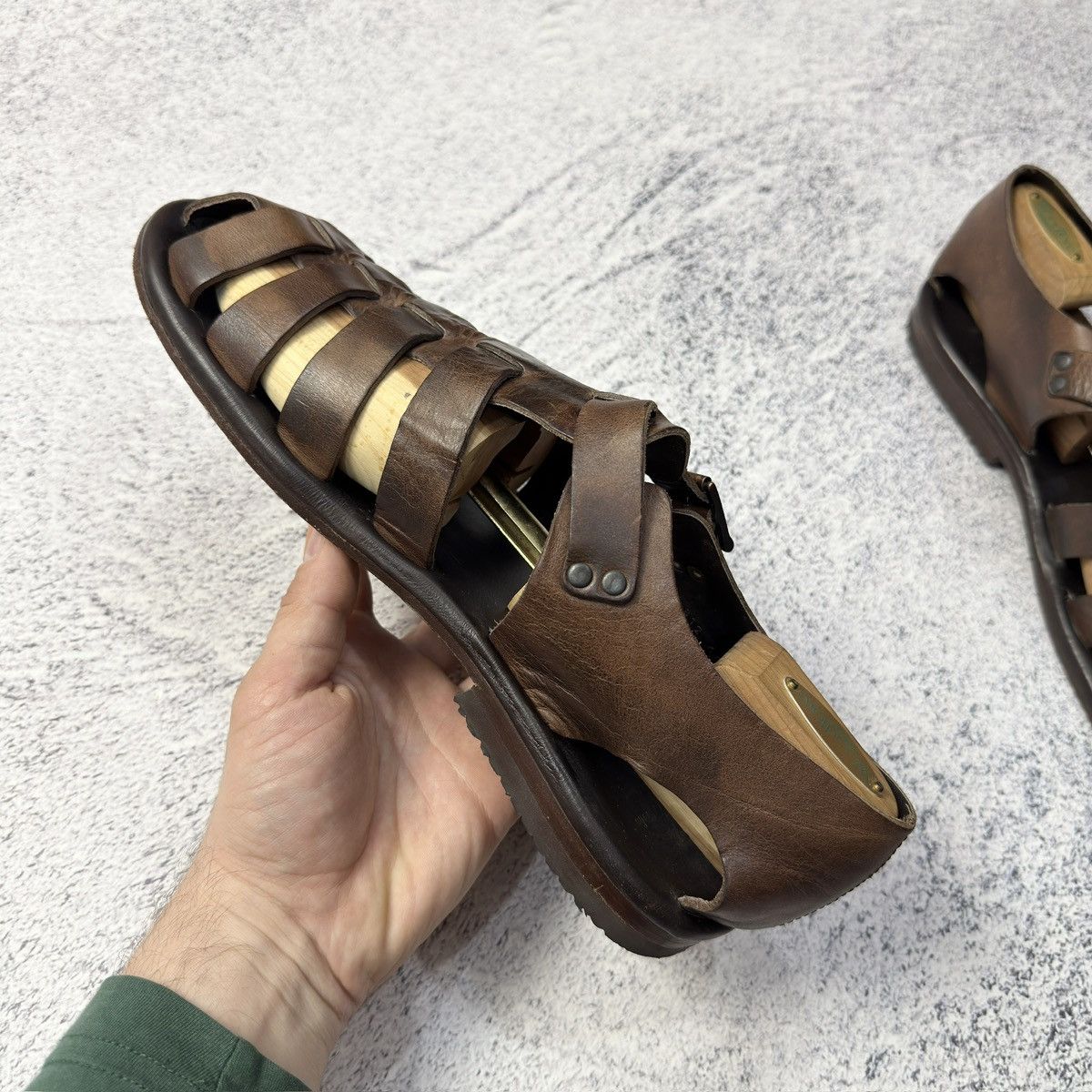Designer × Handmade Zeha Berlin 812 Mens Sandals size 44 US11 UK10 29cm Size US 11 / EU 44 - 6 Thumbnail