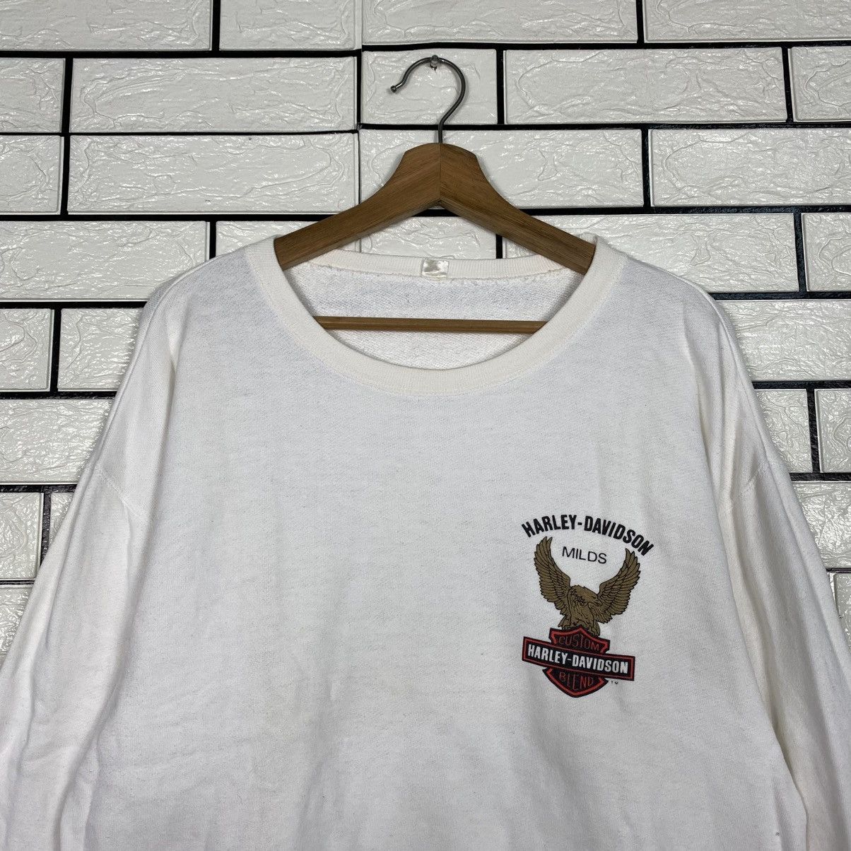 Harley Davidson 📌Vintage Sweatshirt Biker Style Harley Davidson Size US L / EU 52-54 / 3 - 5 Thumbnail