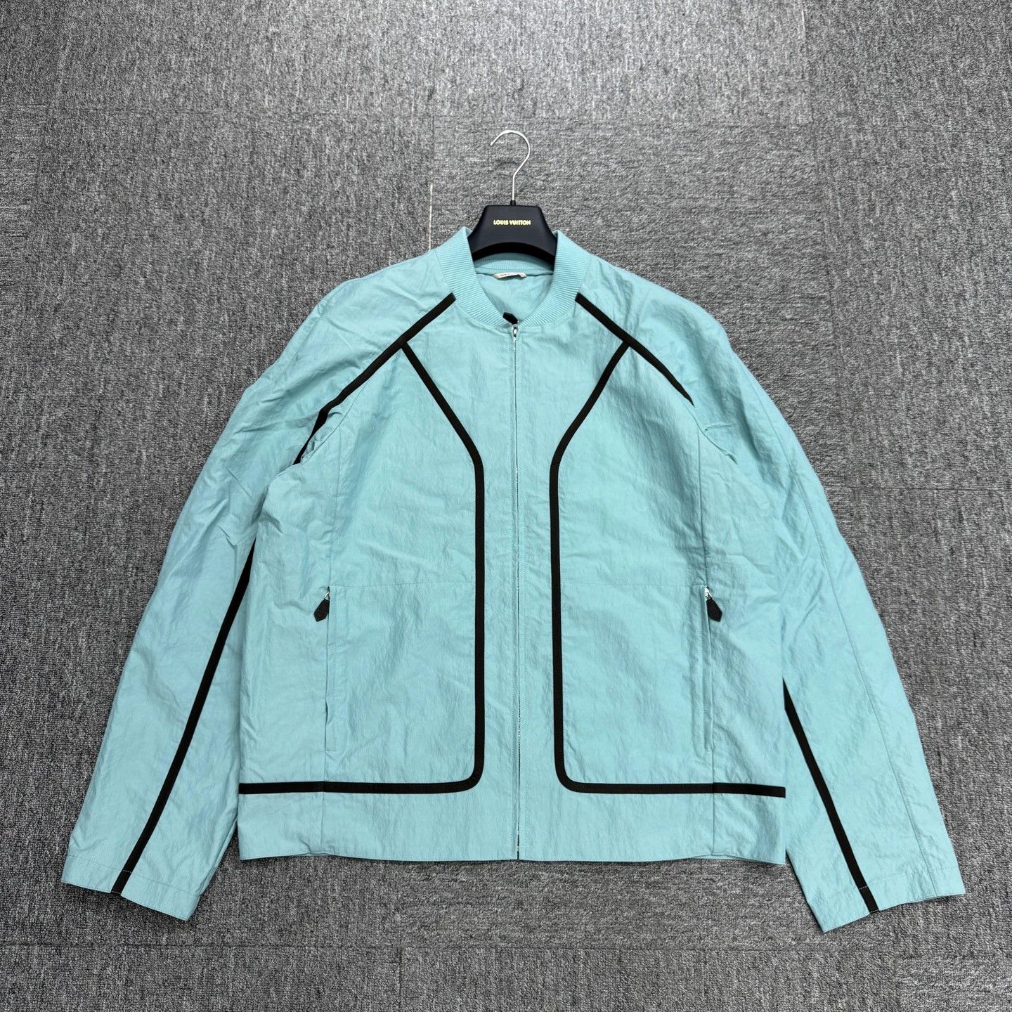 Hermes Hermes Blue Striped Jacket Size 54 98 New Size US L / EU 52-54 / 3 - 1 Thumbnail