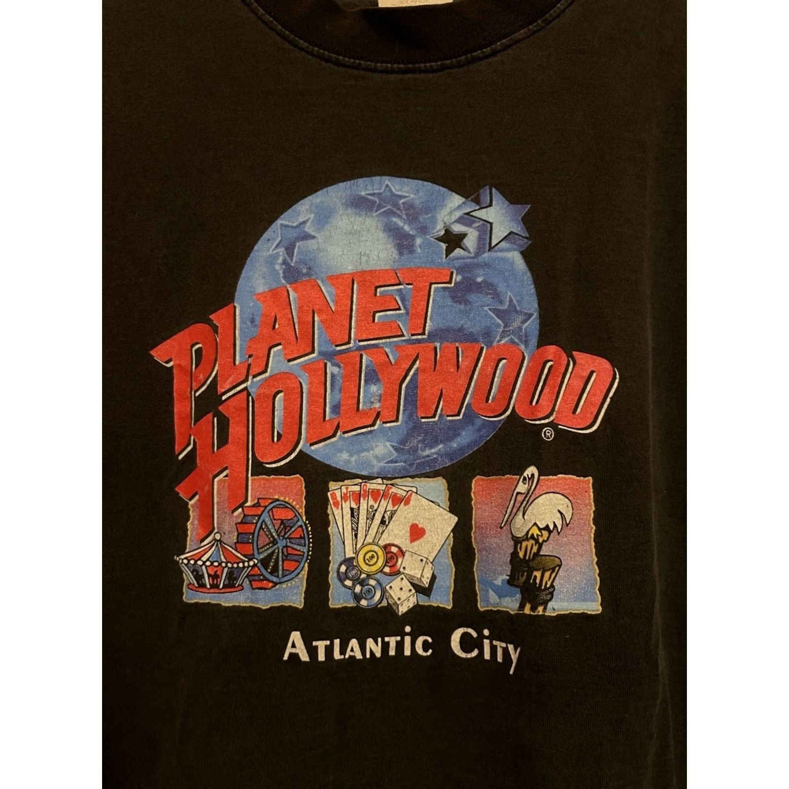 Planet Hollywood VINTAGE Planet Hollywood Shirt XL Black 90s Atlantic City Size D349 Size US XL / EU 56 / 4 - 2 Thumbnail