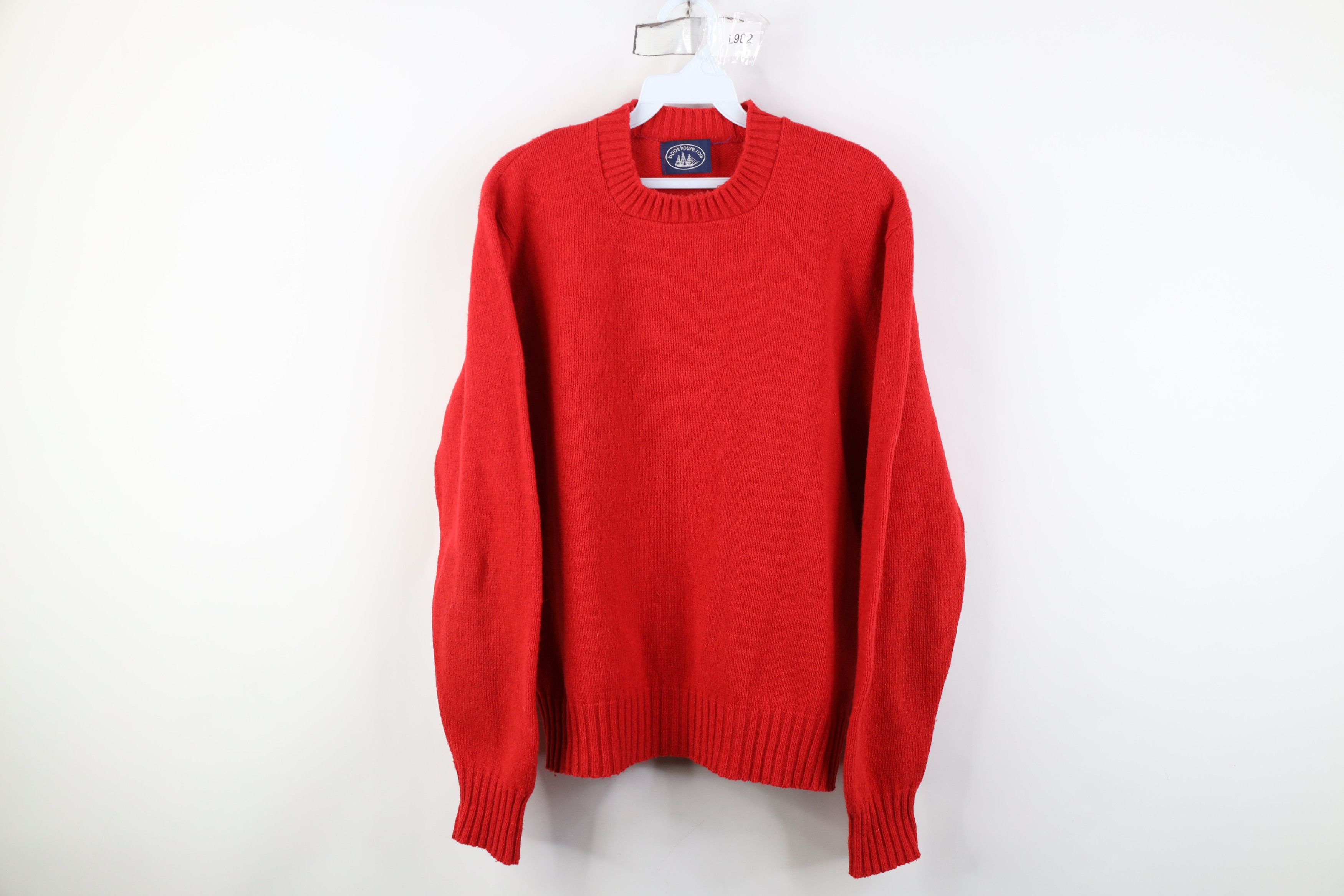 Vintage Vintage 70s Streetwear Wool Knit Crewneck Sweater Red USA Size US S / EU 44-46 / 1 - 1 Thumbnail