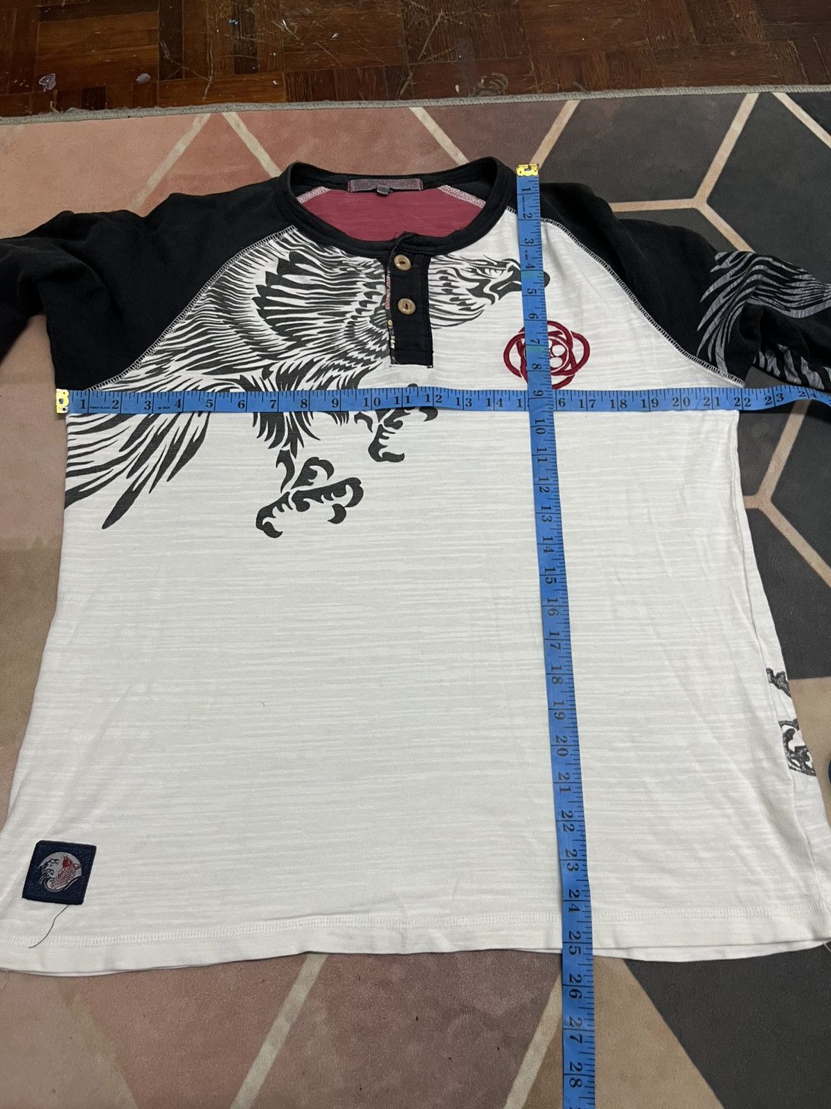 Addaptation Japan 💥VINTAGE ! Y2K Phoenix Dragon Sukajan Tradition Japan Tee Size US L / EU 52-54 / 3 - 15 Thumbnail