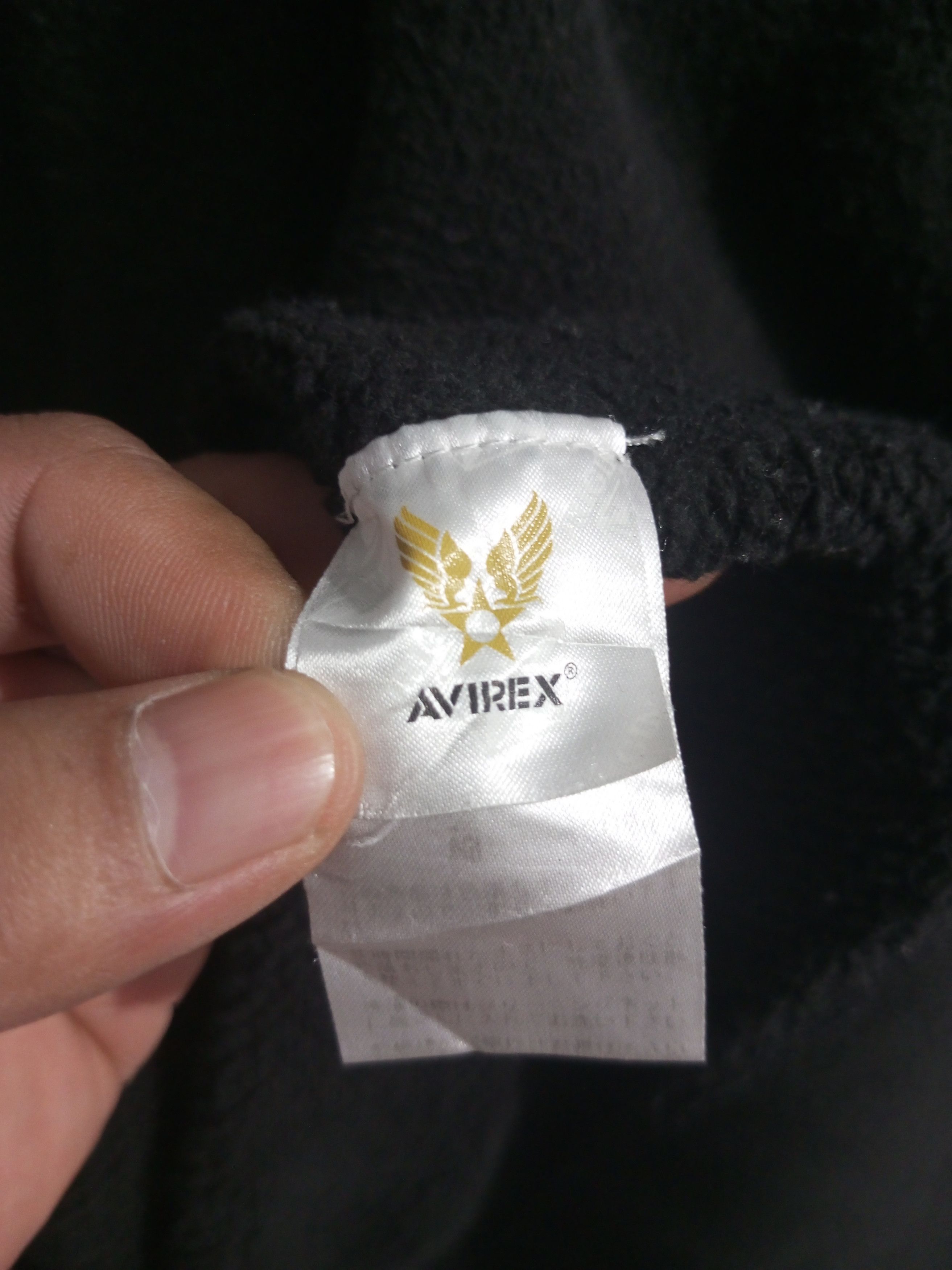 Japanese Brand Vintage avirex fighter fur hoodie Size US XL / EU 56 / 4 - 16 Thumbnail
