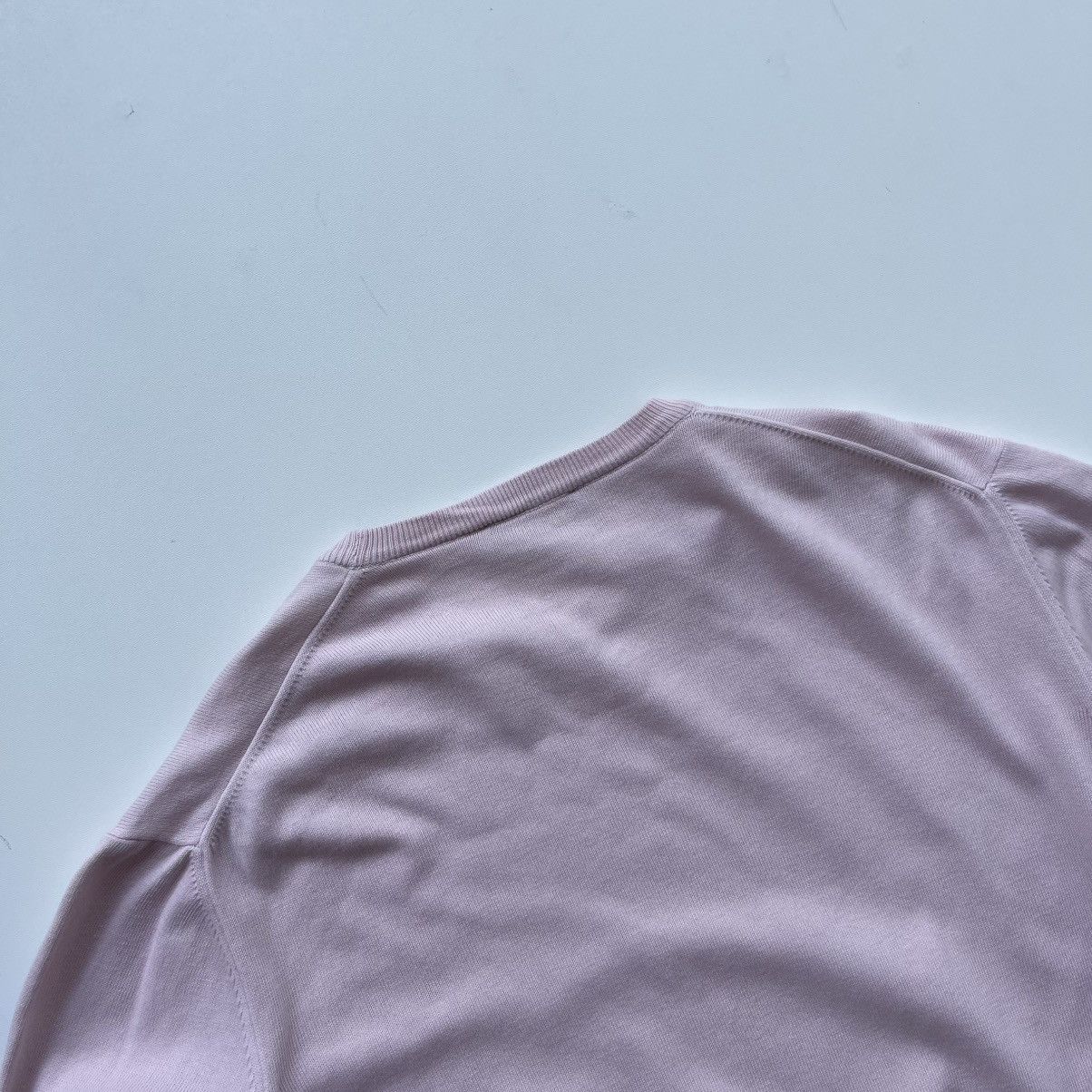 Canali × Designer Canali Cotton Knit Crewneck Pullover Sweater Light Pink Size US L / EU 52-54 / 3 - 5 Thumbnail