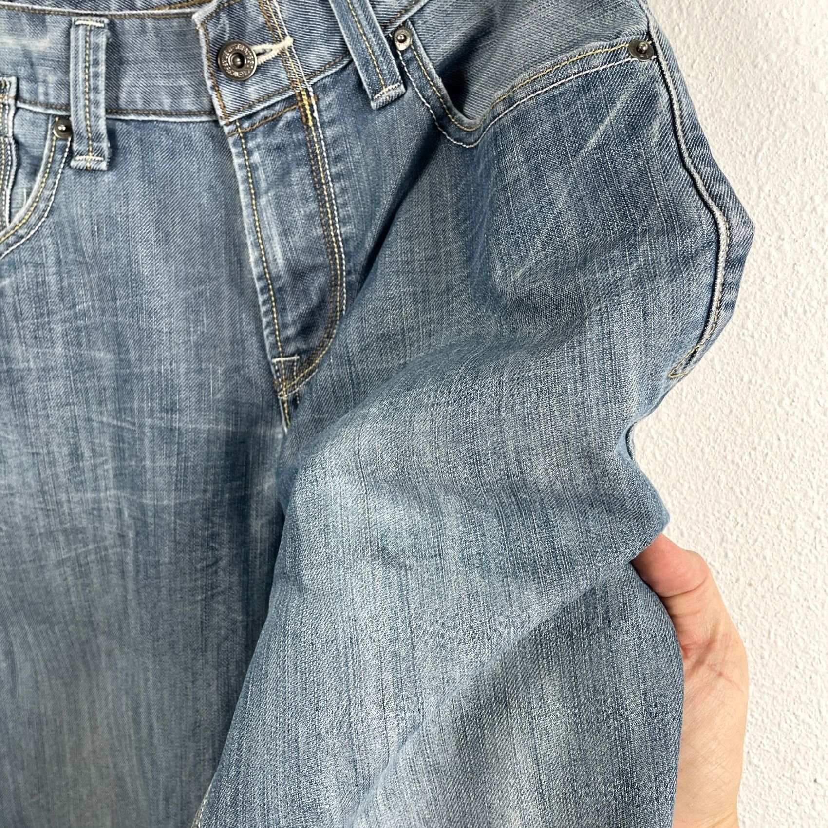 Levi's Levi's 514 Jeans Men Slim Straight Medium Blue Denim 29x31 Regular 29" Inseam 31" Blue Logo Stretch 514 Model Jeans Mens Regular Fit Size US 29 - 4 Thumbnail