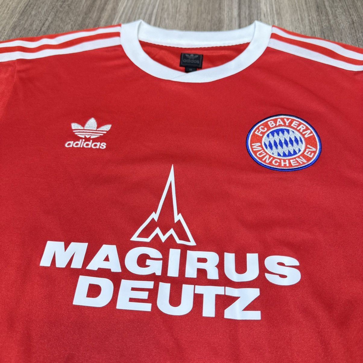 Adidas Bayern Munich 80s retro home shirt (blokecore style) Size US M / EU 48-50 / 2 - 3 Thumbnail