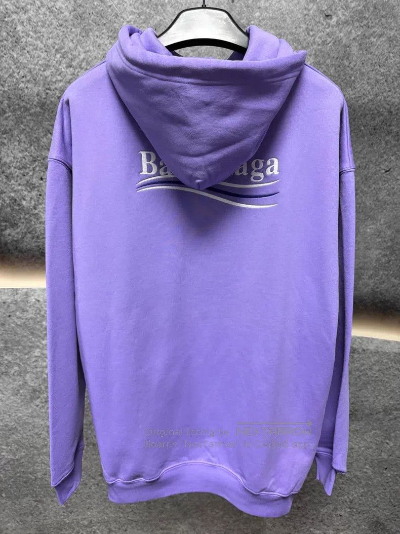 Balenciaga Balenciaga Purple Hoodie Size US L / EU 52-54 / 3 - 2 Thumbnail