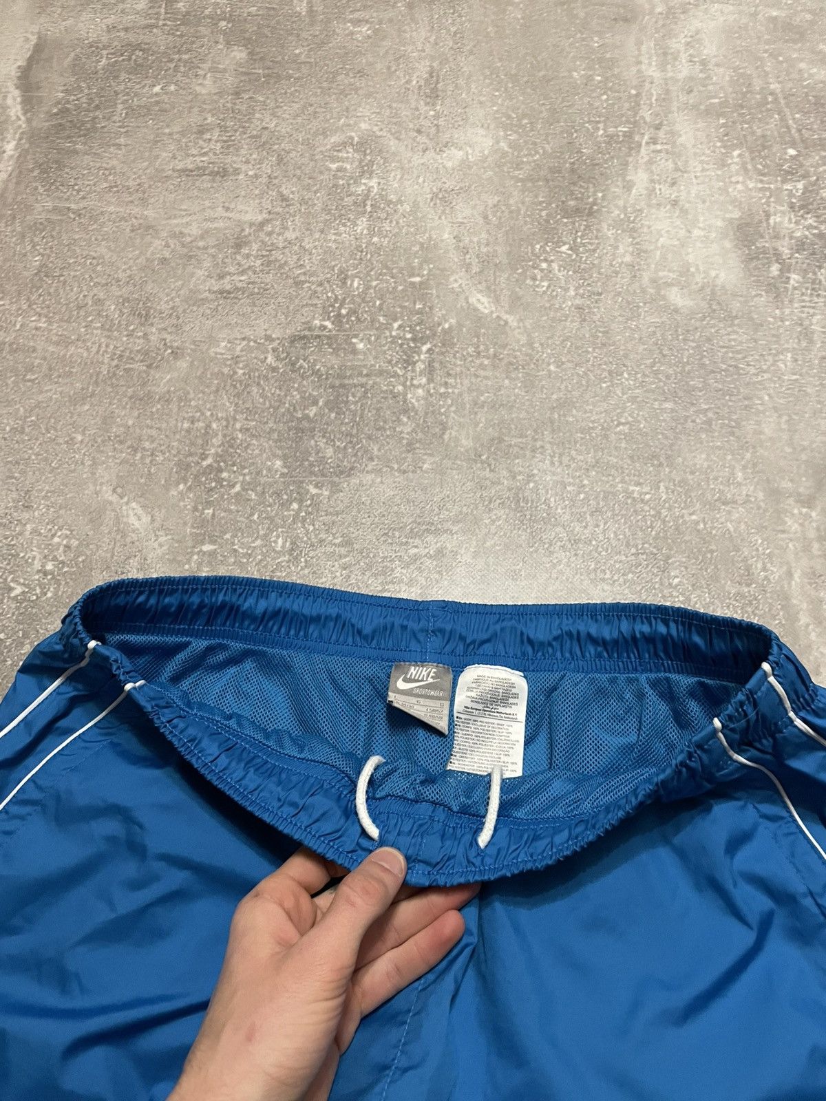 Nike × Vintage Vintage Nike Nylon Blue Shorts Drill Y2K Size US 34 / EU 50 - 6 Thumbnail
