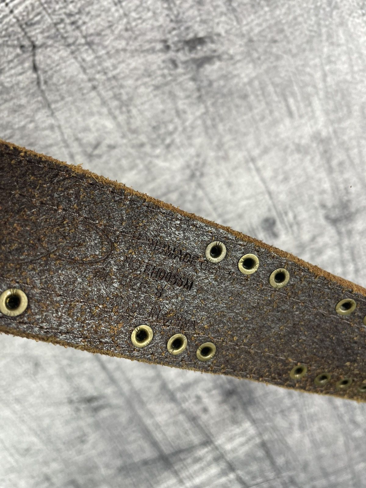 Ed Hardy Ed Hardy Vintage Hand Made Leather Studded Belt Size ONE SIZE - 7 Thumbnail