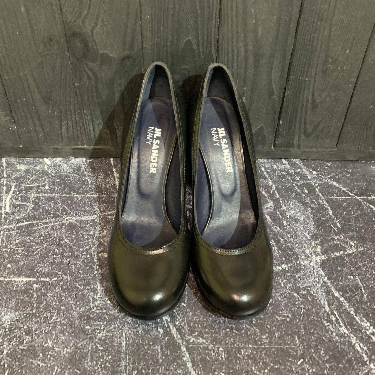 Jil Sander Jil Sander Leather Women’s Black Heels size 38.5 Size US 8.5 / IT 38.5 - 4 Thumbnail