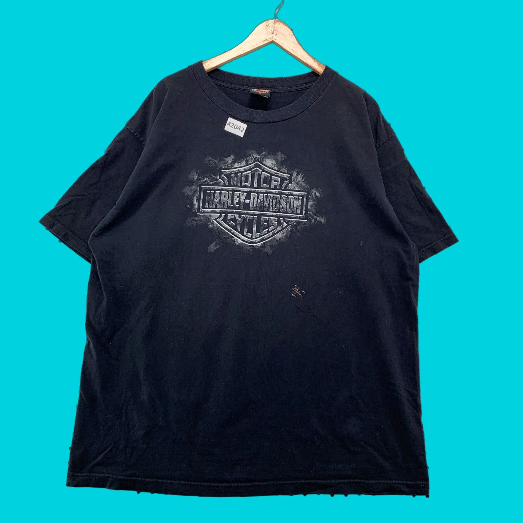 Harley Davidson VINTAGE Harley Davidson T-Shirt Mens 2XL Black Graphic Motorcycle Apparel Summer Size US XXL / EU 58 / 5 - 1 Thumbnail