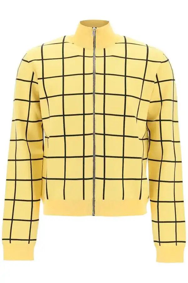 Marni o1mle0126 Zip Up High Neck Cardigan in Yellow Size US L / EU 52-54 / 3 - 1 Thumbnail